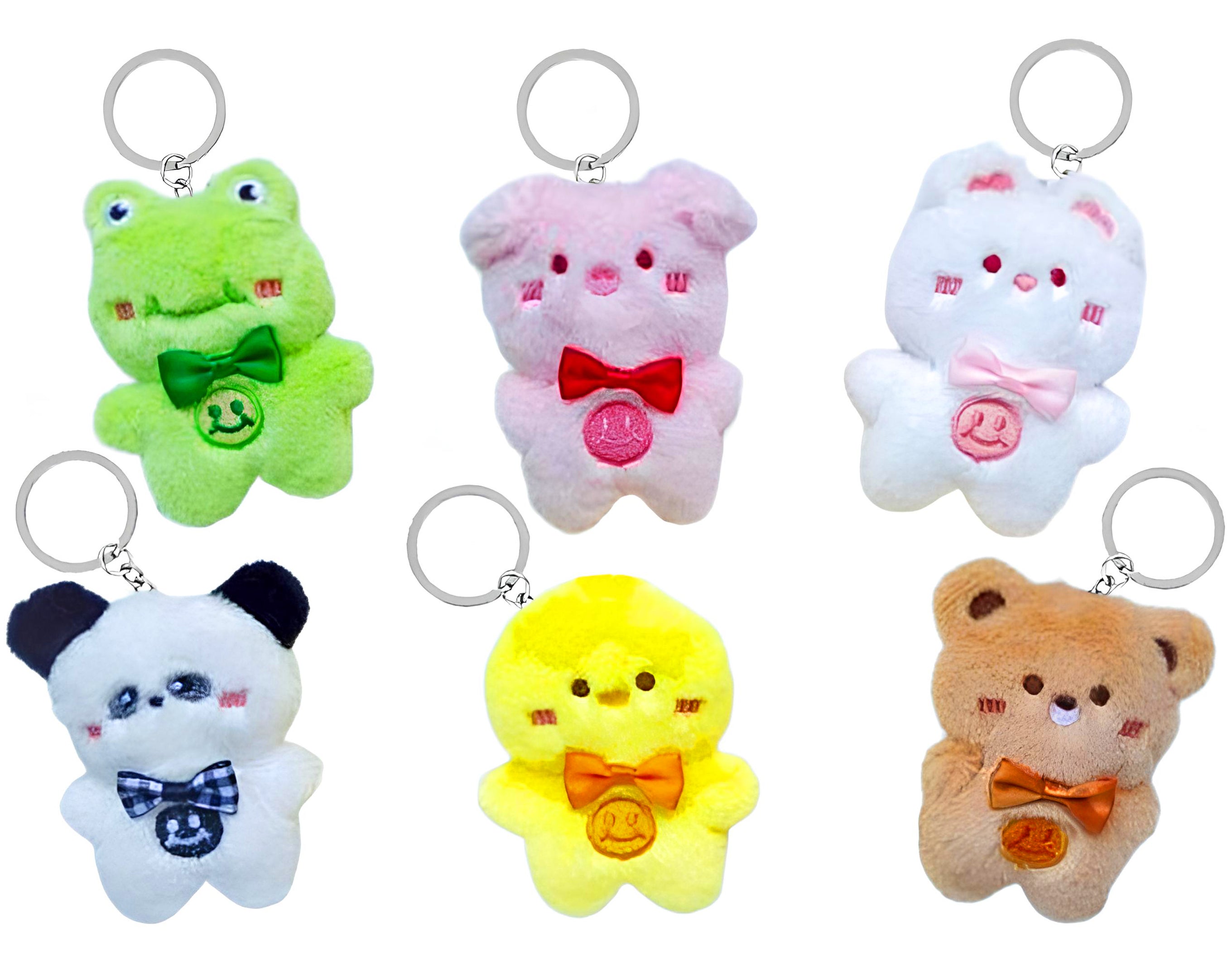 PORTACHIAVE PELUCHE 6 ANIMALI