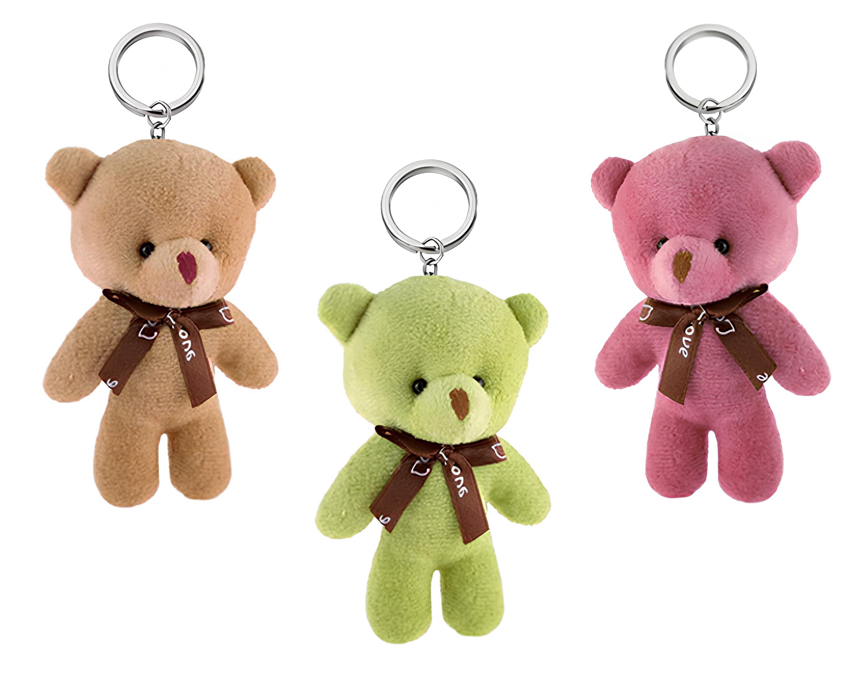 Llavero de oso de peluche de terciopelo | Sorpresa perfecta para huevos de Pascua