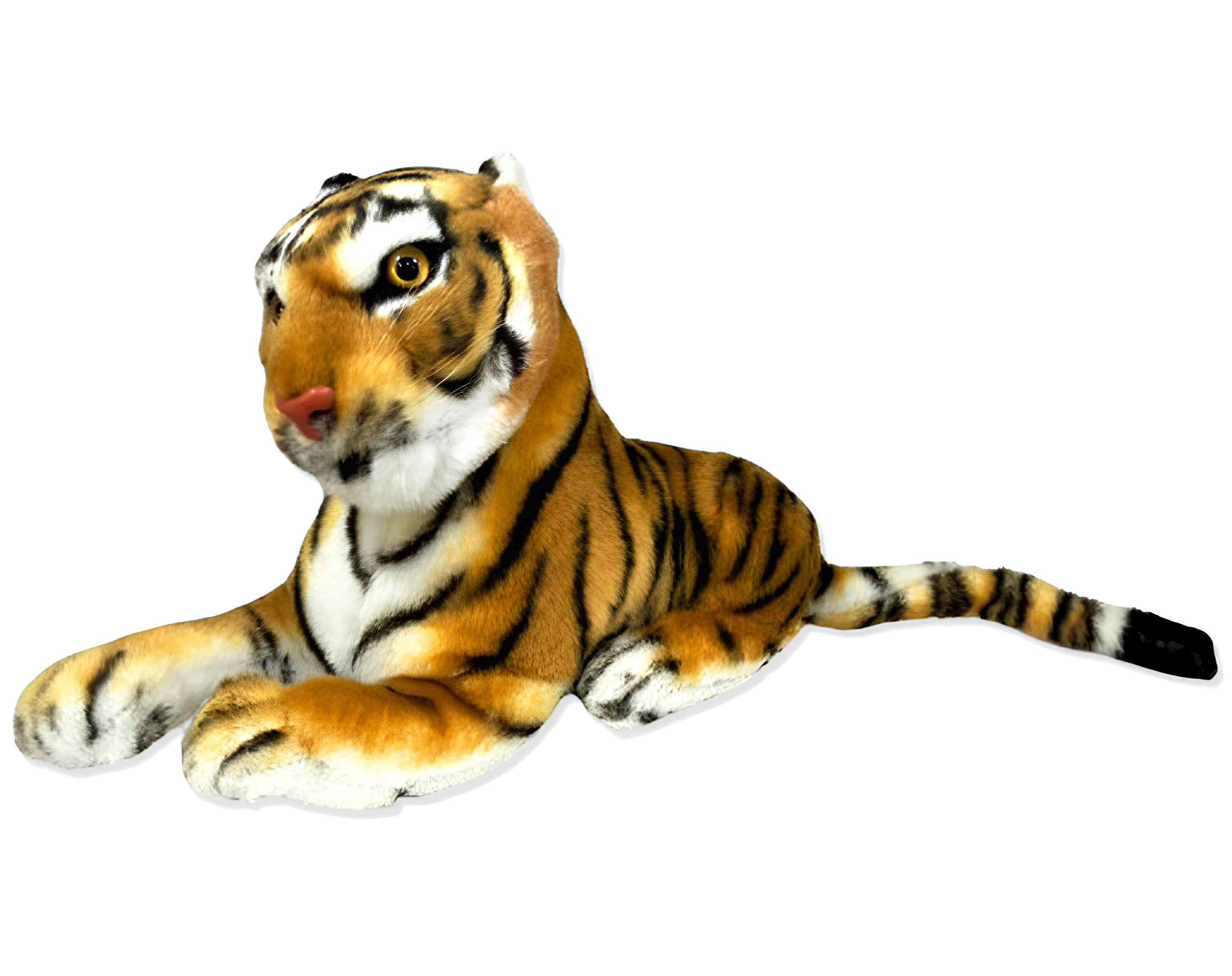 PELUCHE 35 CM TIGRE MARRONE | Incarto PPL per uova di Pasqua al cioccolato DAGERAF