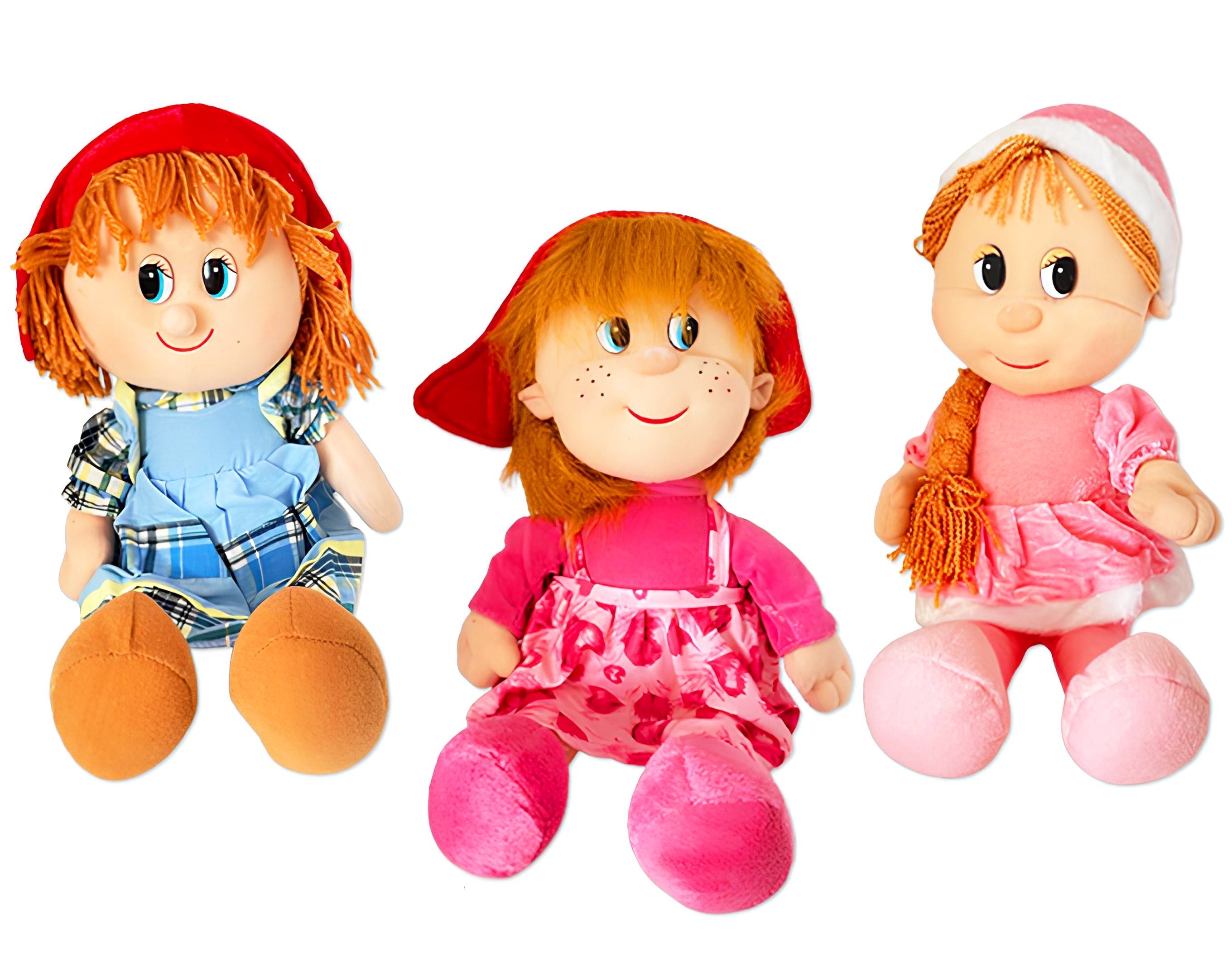 PELUCHE 30 CM BAMBOLA PEZZA GRANDE | Incarto PPL per uova di Pasqua al cioccolato DAGERAF