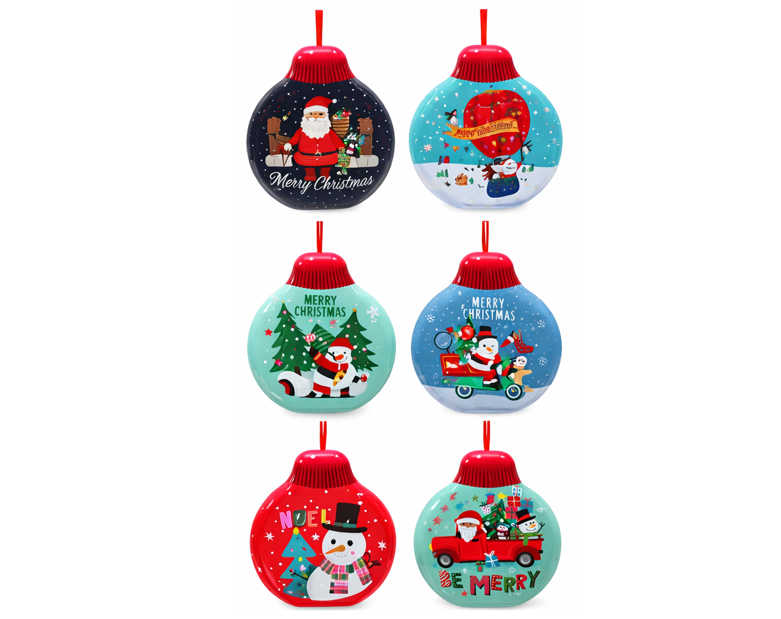 BOX SCATOLA PALLA NATALIZIA IN LATTA