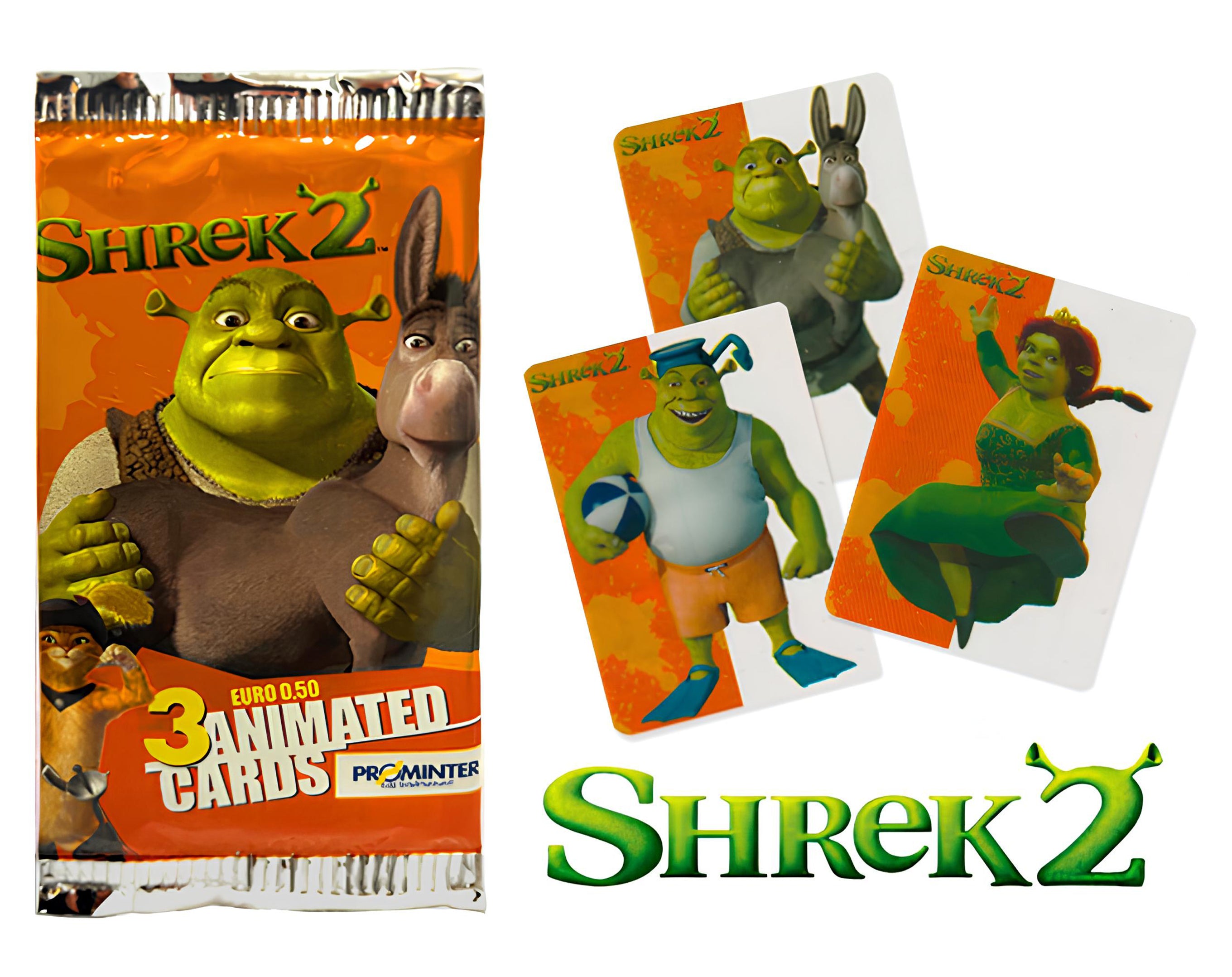 BUSTINA 3 LAMINCARD SHREK2 | Incarto PPL per uova di Pasqua al cioccolato DAGERAF