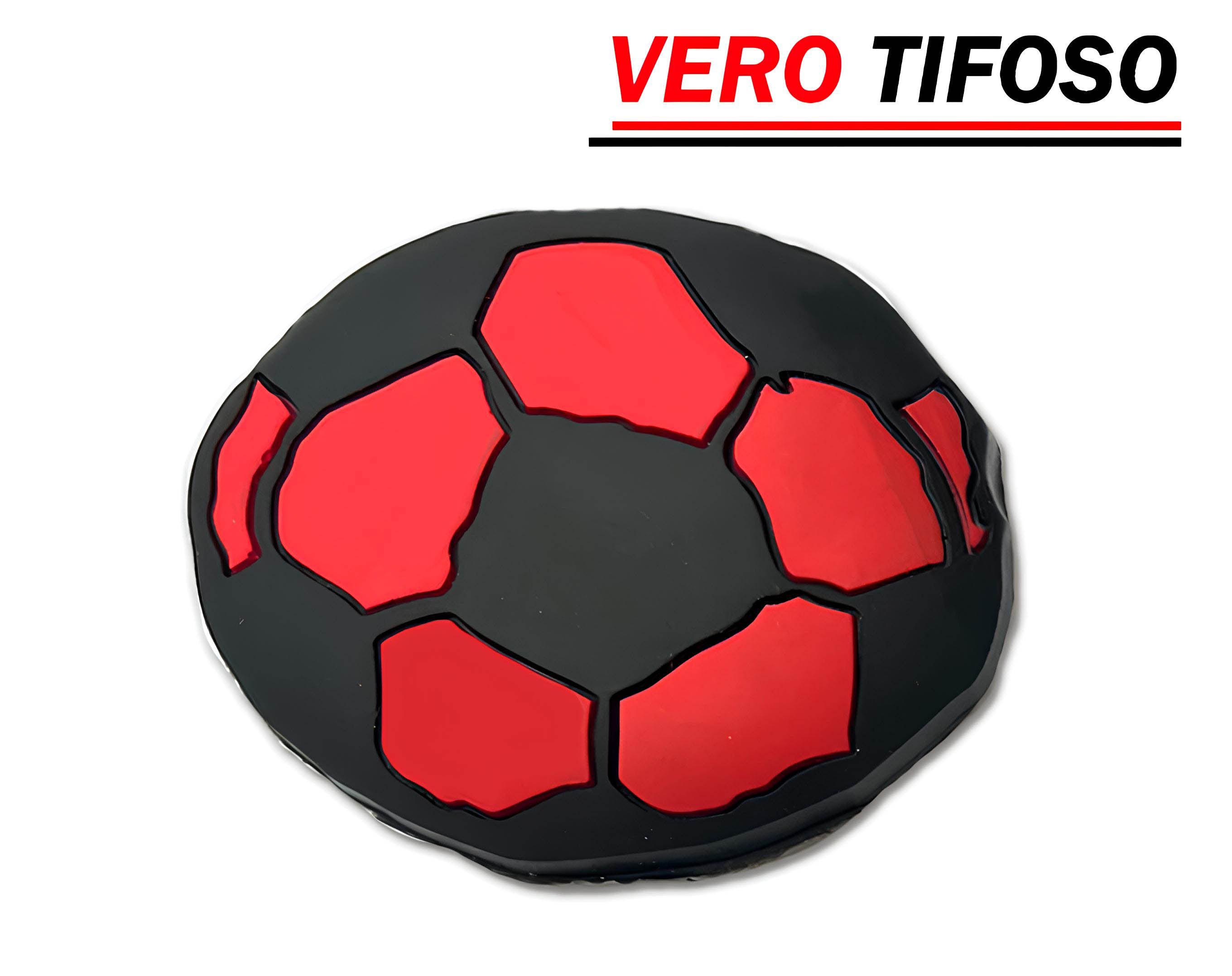 CALAMITA PALLONE ROSSO NERO | Incarto PPL per uova di Pasqua al cioccolato DAGERAF