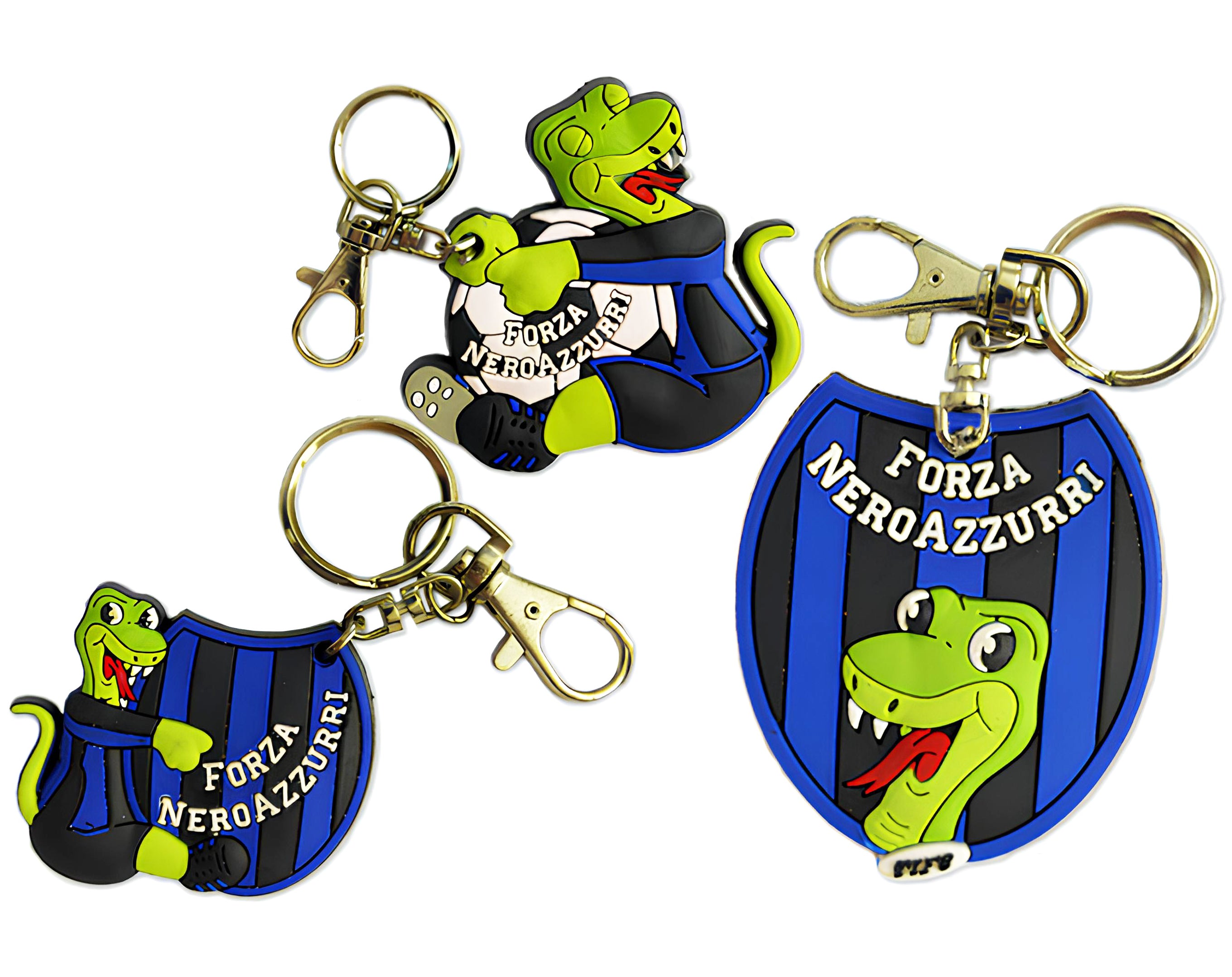 PORTACHIAVE FORZA NERO AZZURRI | Incarto PPL per uova di Pasqua al cioccolato DAGERAF