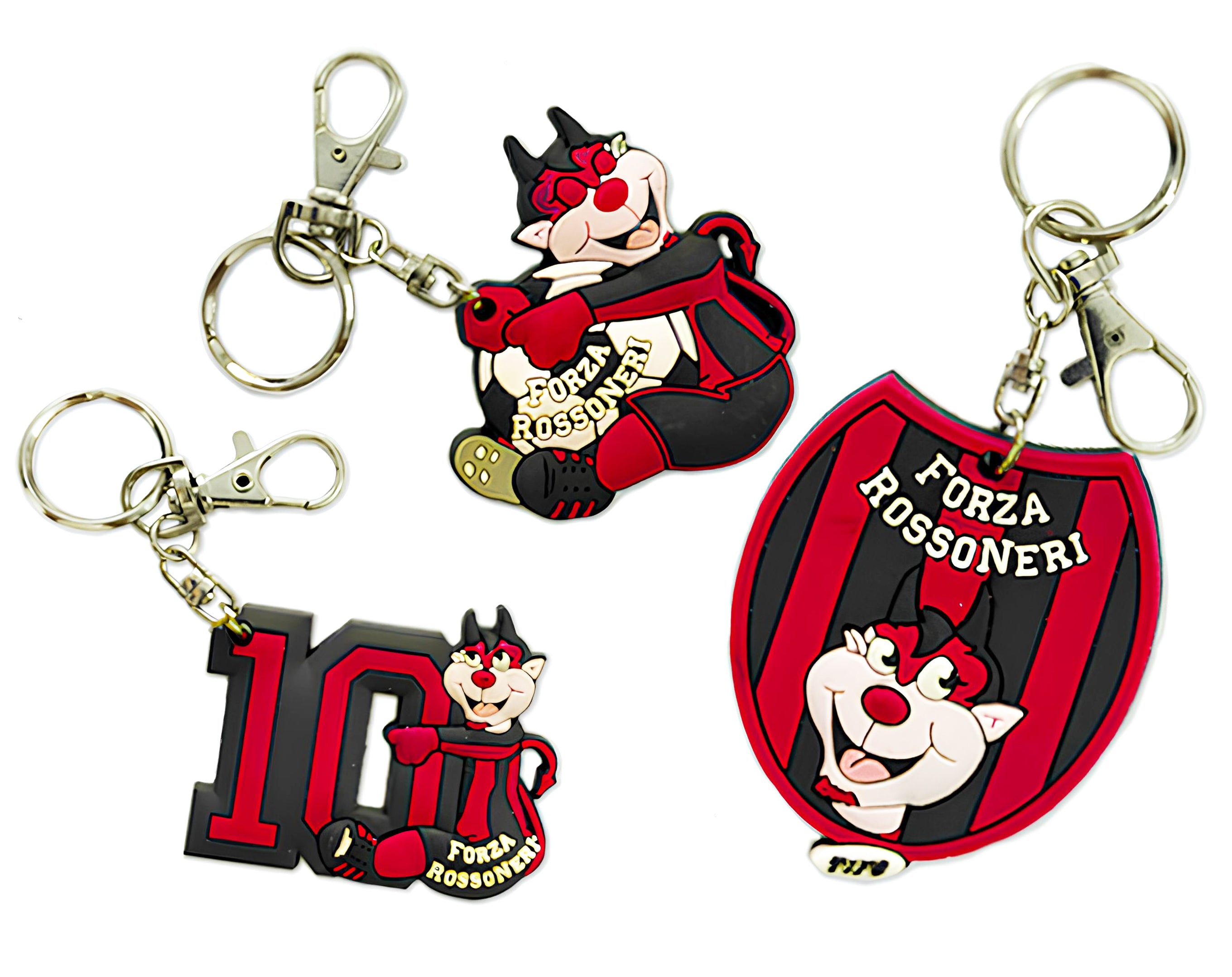 PORTACHIAVE FORZA ROSSO NERI | Incarto PPL per uova di Pasqua al cioccolato DAGERAF