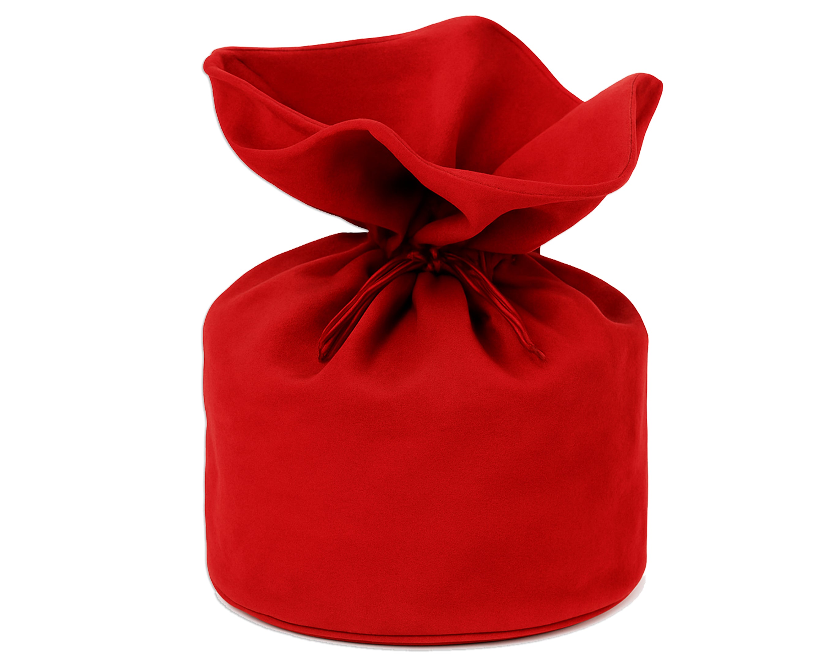 PORTAPANETTONE CAMOSCIO ROSSO 23X23X35CM