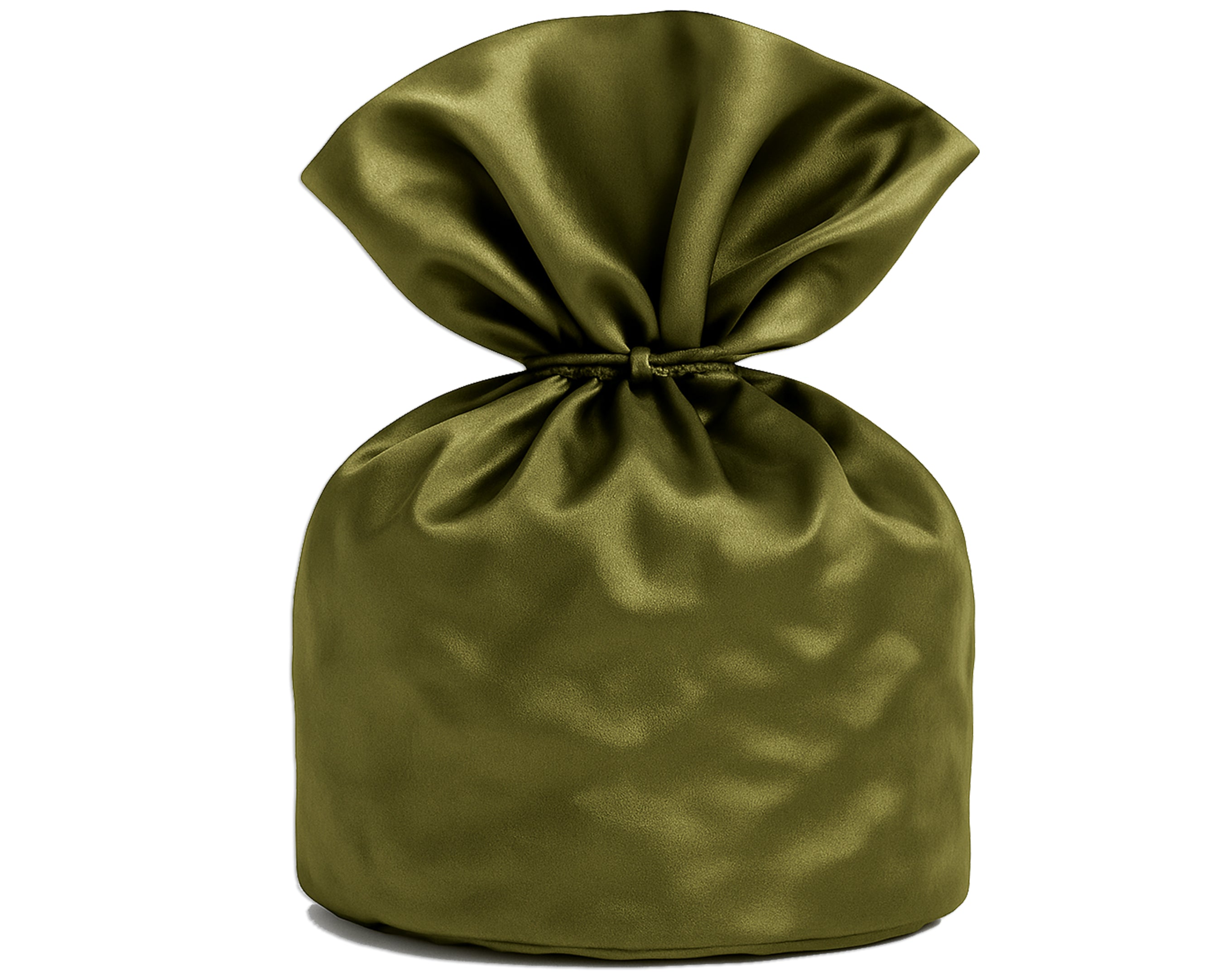 PORTAPANETTONE CAMOSCIO VERDE OLIVA 23X23X35CM