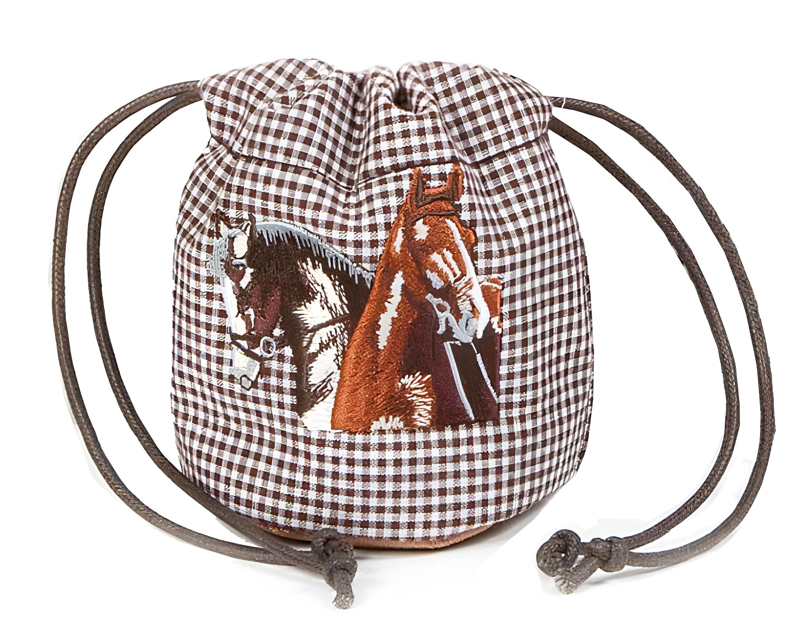 SACCO CAVALLI MARRONE 12CM