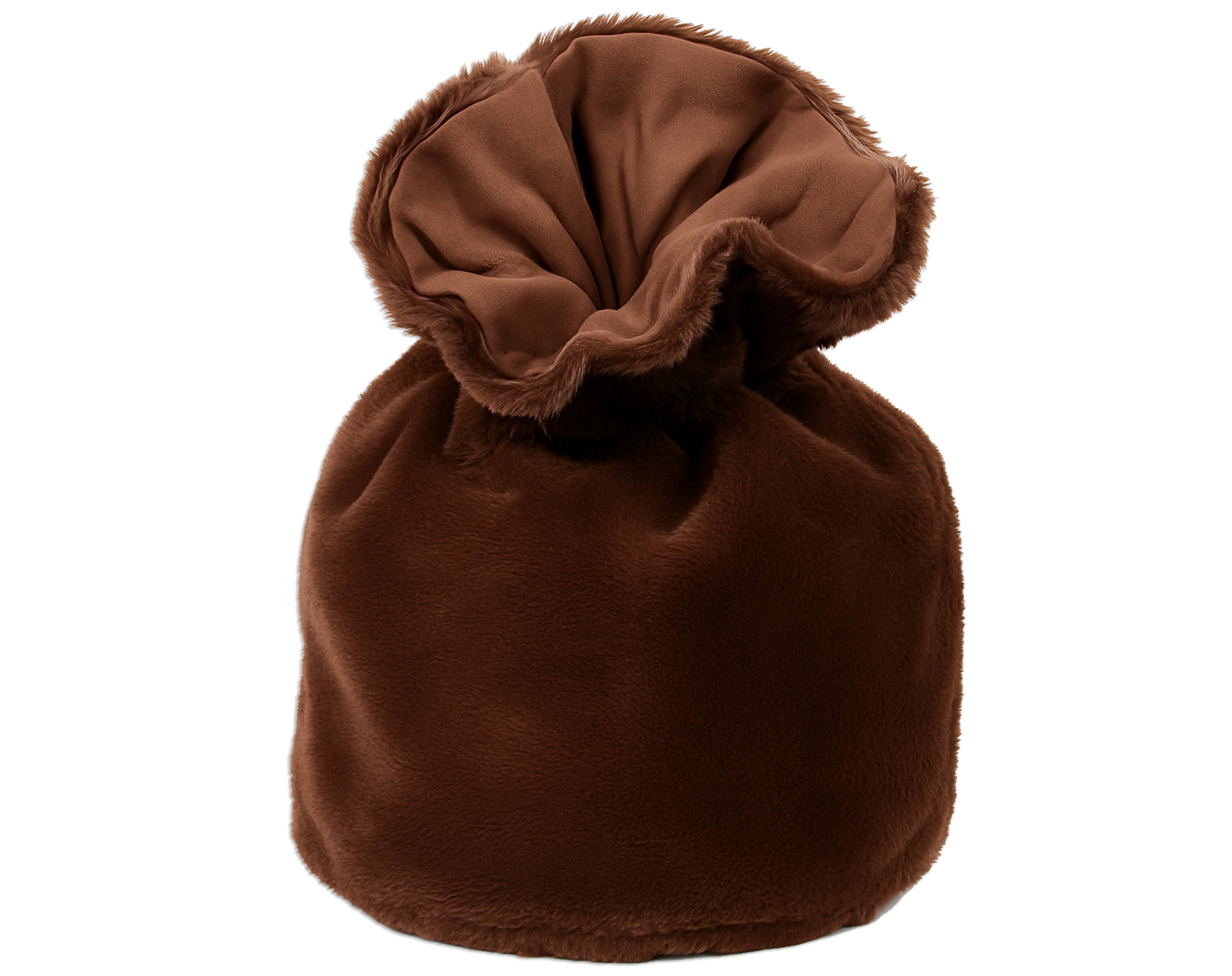 PORTAPANETTONE FIBRA MARRONE 31X23CM