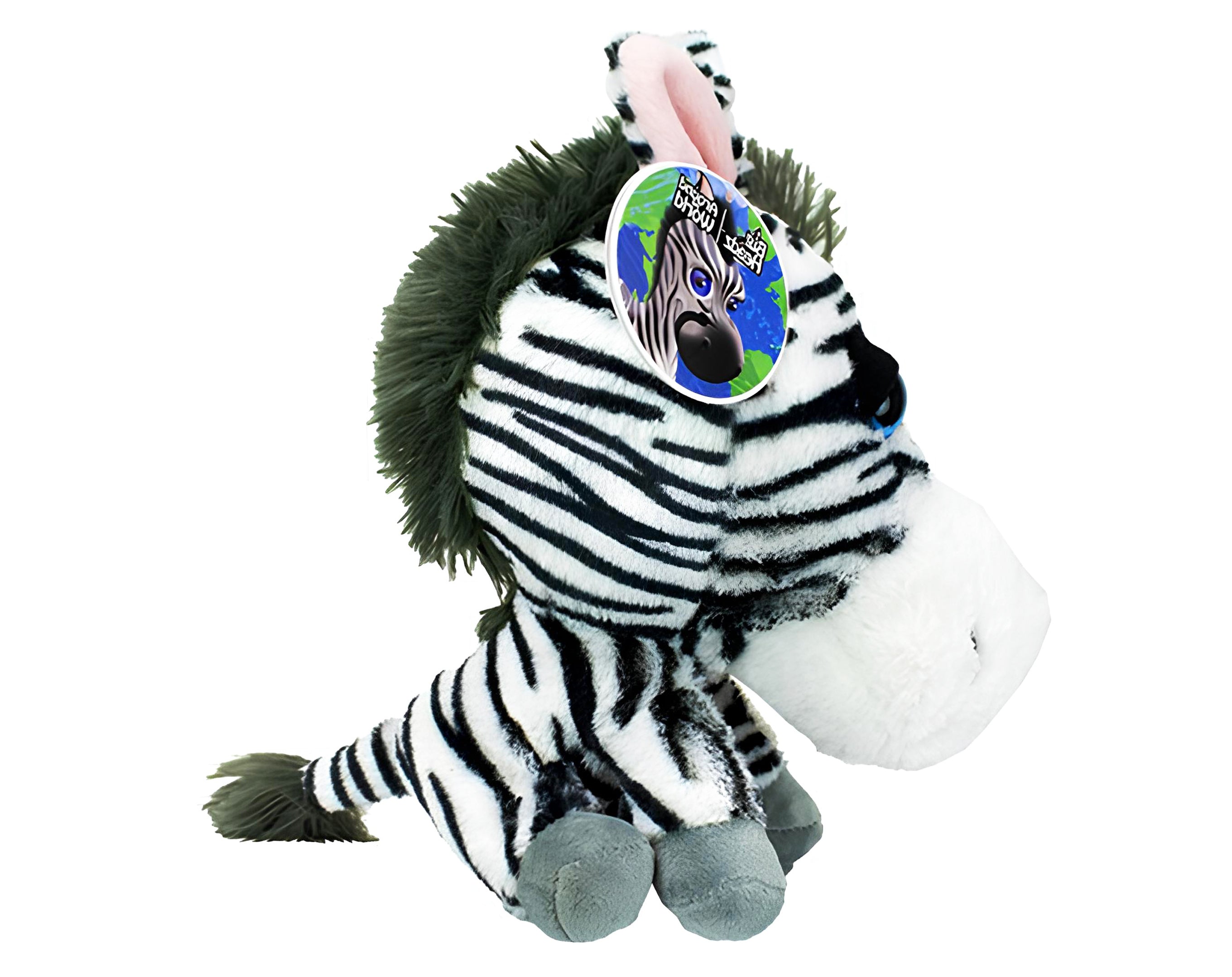 PELUCHE 21 CM OCCHIOLONI ZEBRA | Incarto PPL per uova di Pasqua al cioccolato DAGERAF