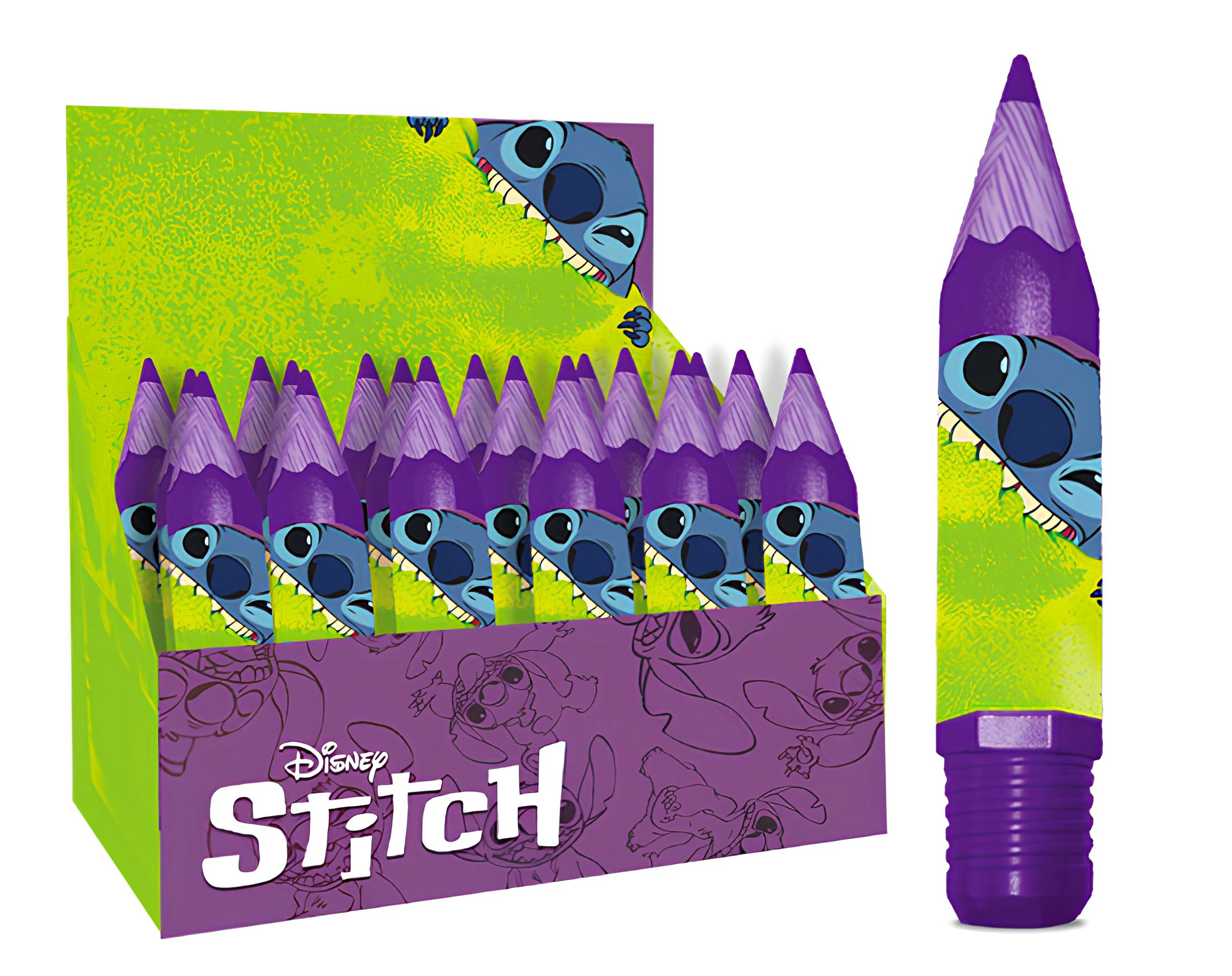 6 COLORI A MATITA IN TUBO STITCH