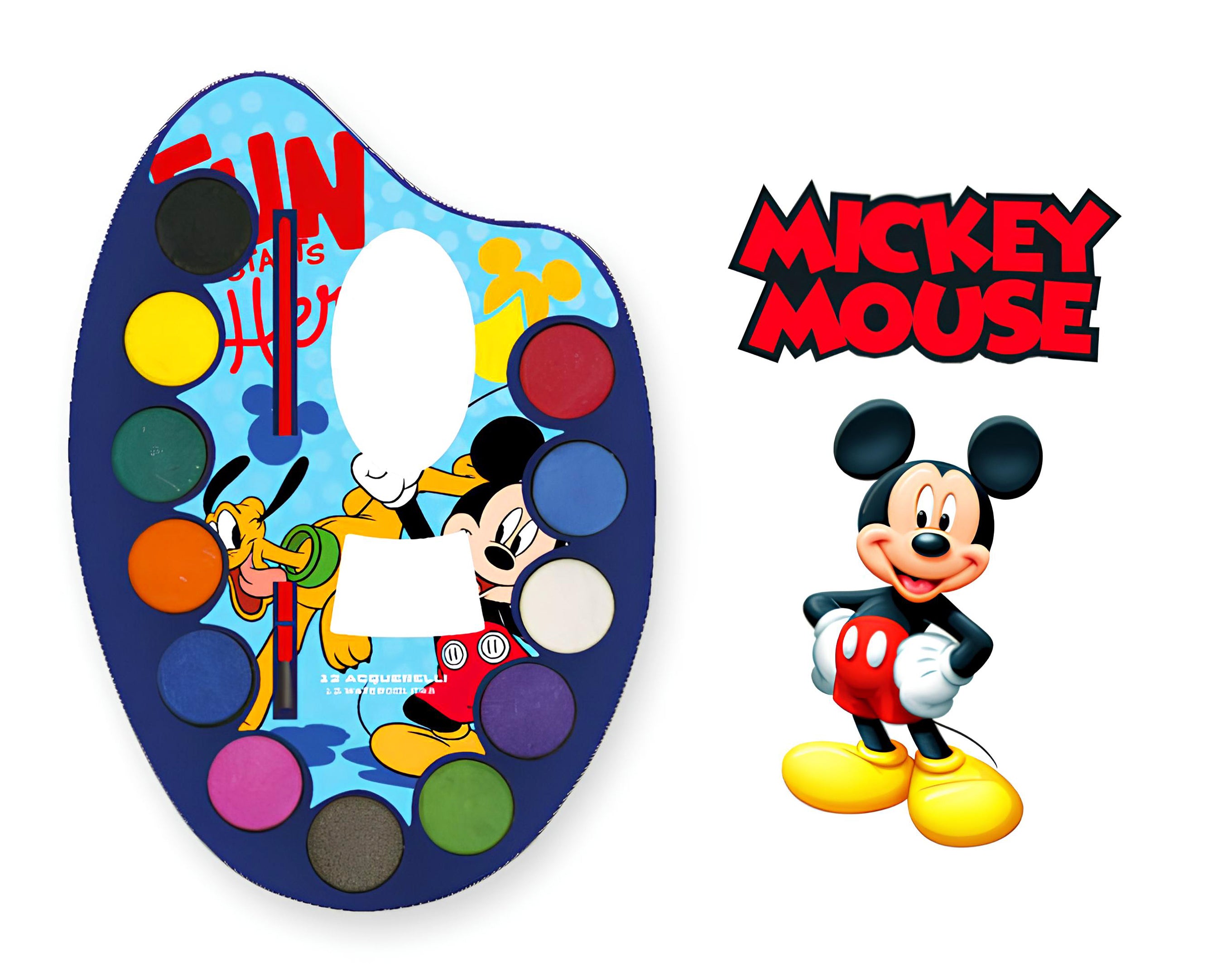 ACUARELAS DE MICKEY MOUSE DE 12 COLORES | La sorpresa perfecta para los huevos de Pascua