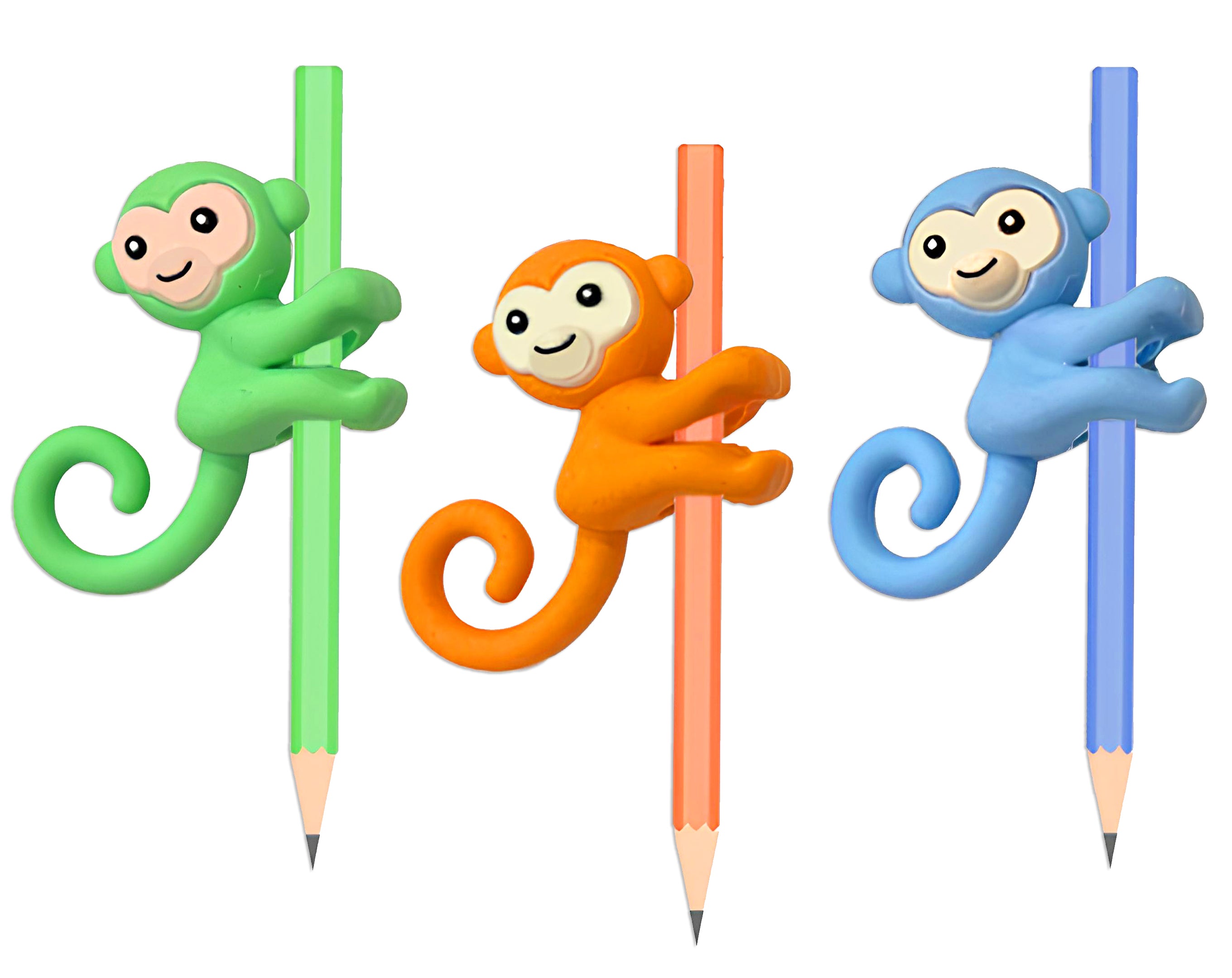 Matita mini con gomma copri matita a forma di scimmia | Sorpresa ideale per uova di pasqua bambini