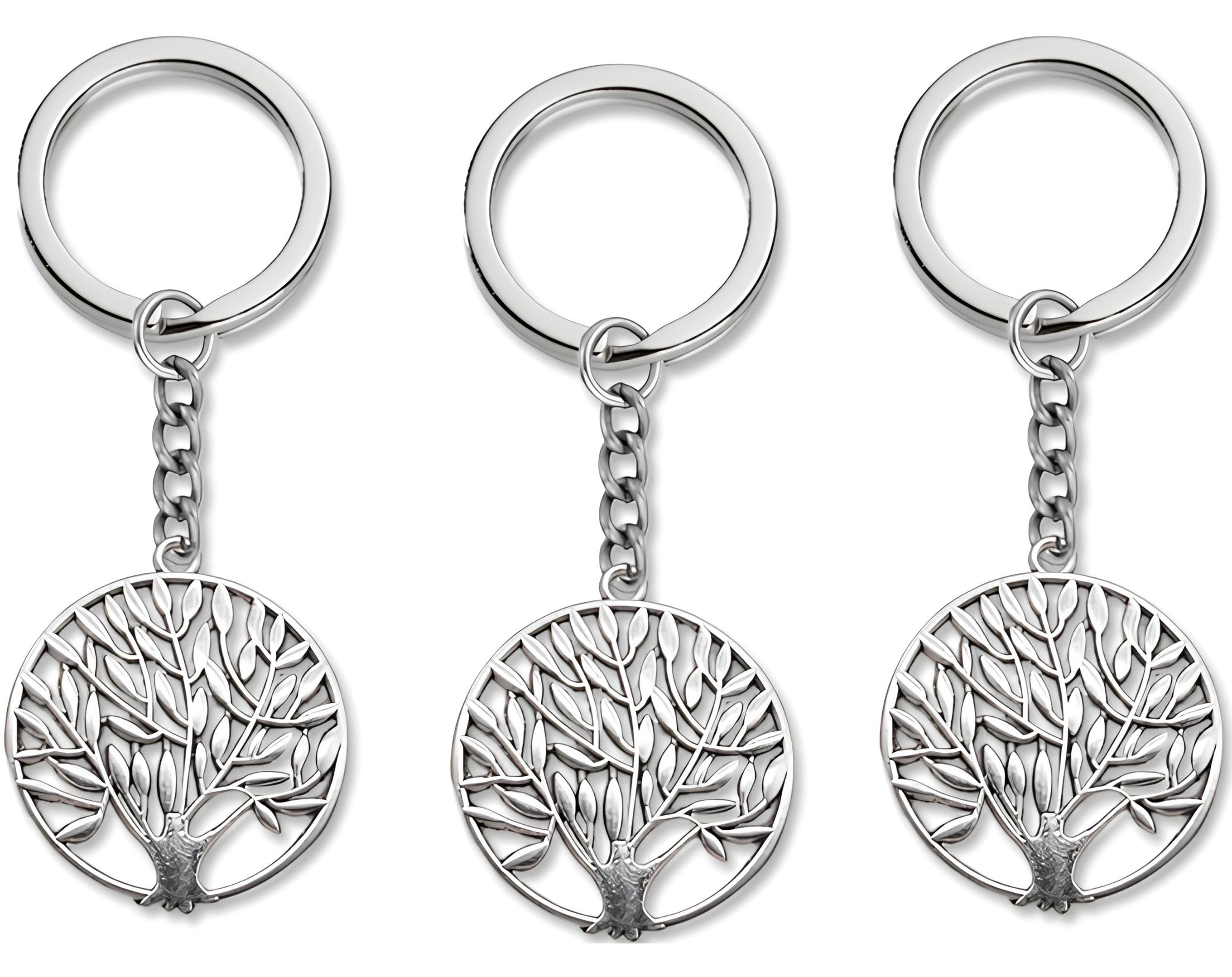 PORTACHIAVE SILVER TONDO ALBERO | Sorpresa ideale per uova di Pasqua