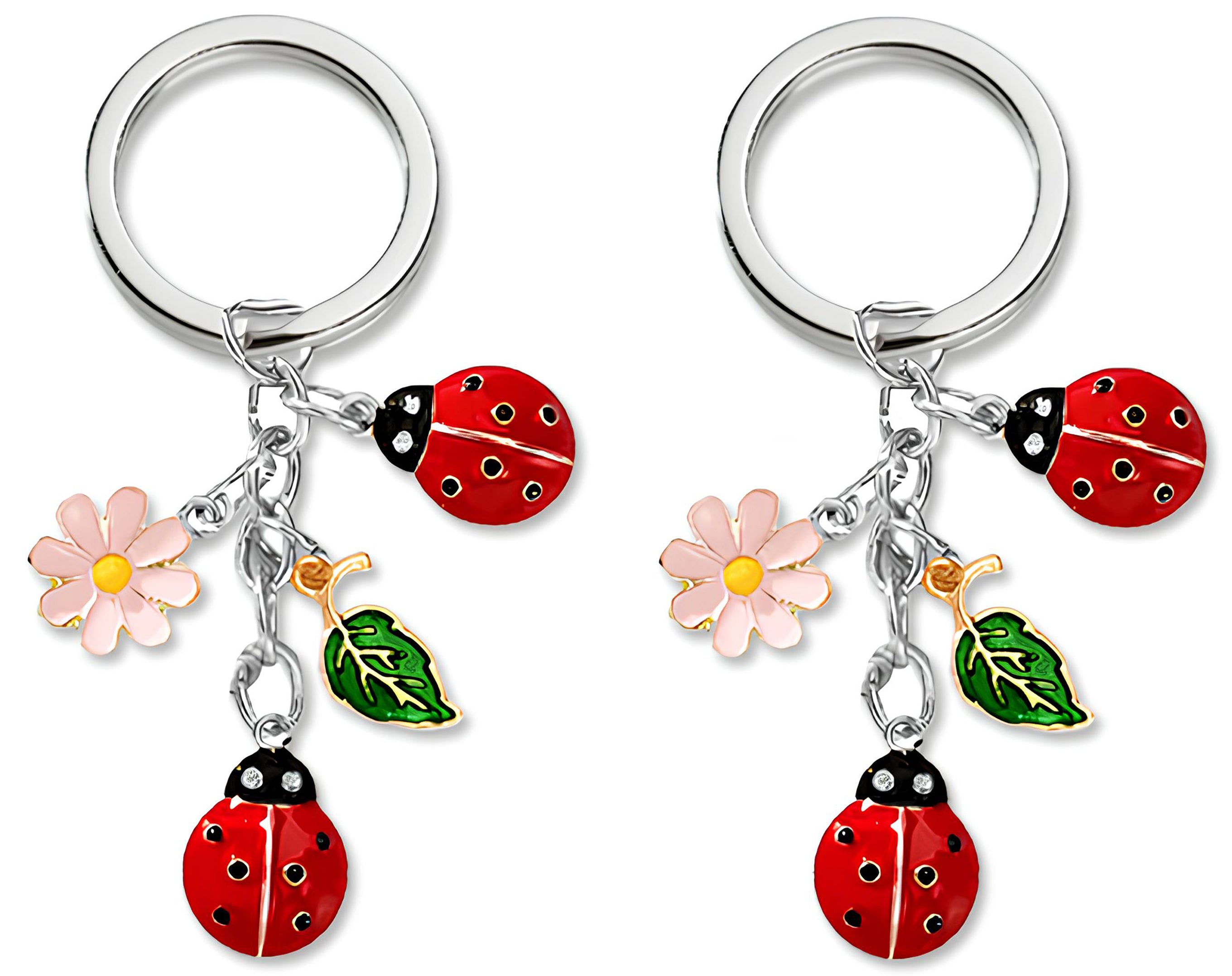 PORTACHIAVE SILVER 4 CIONDOLI NATURA | Sorpresa perfetta per uova di Pasqua