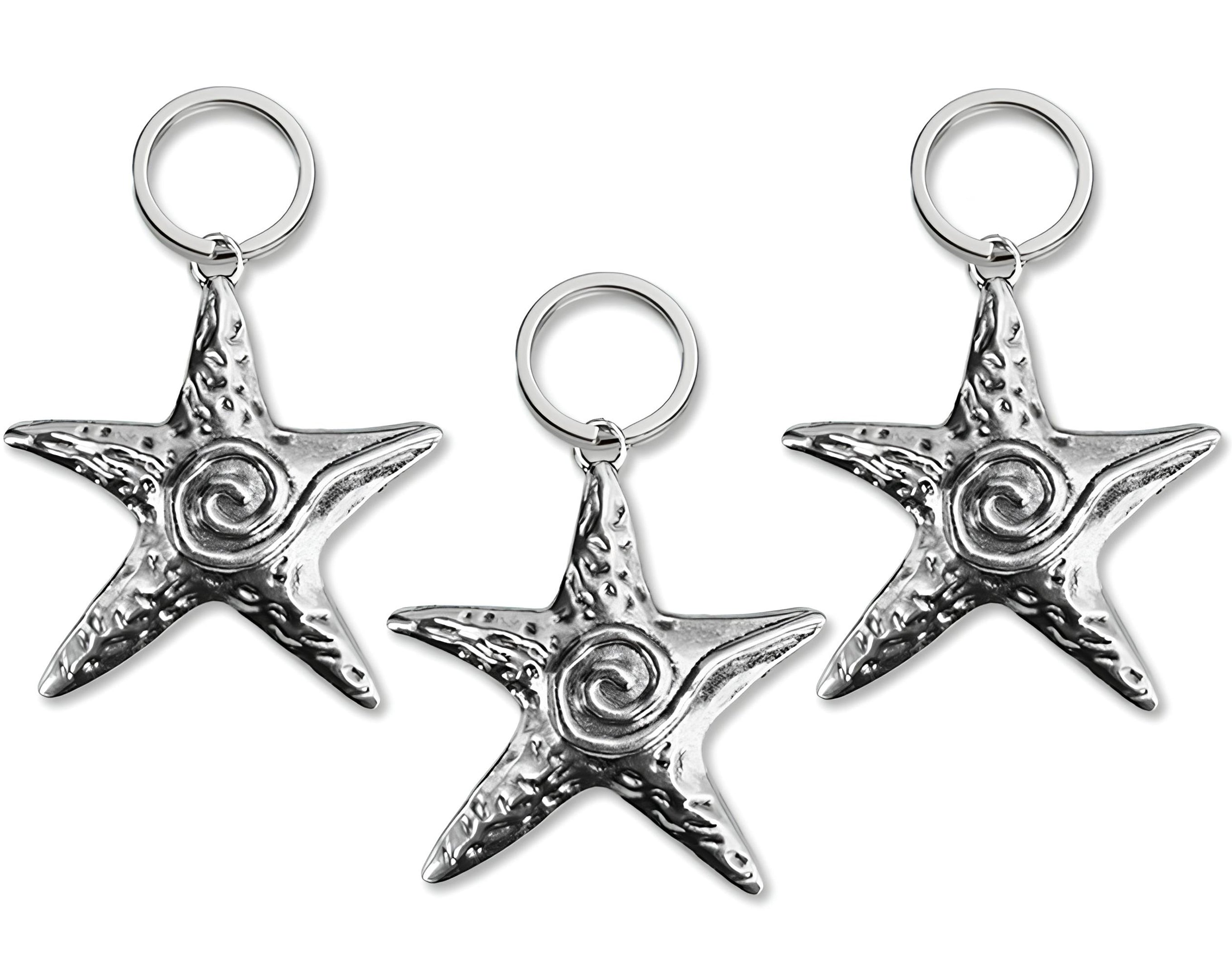 PORTACHIAVE SILVER STELLA MARINA | Sorpresa per uova di Pasqua