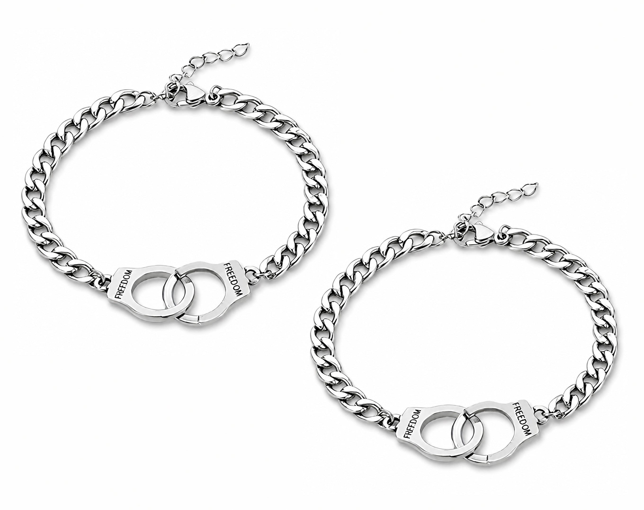 BRACELET EN ARGENT MENOTTES SUR CARTE | Surprise parfaite pour les œufs de Pâques