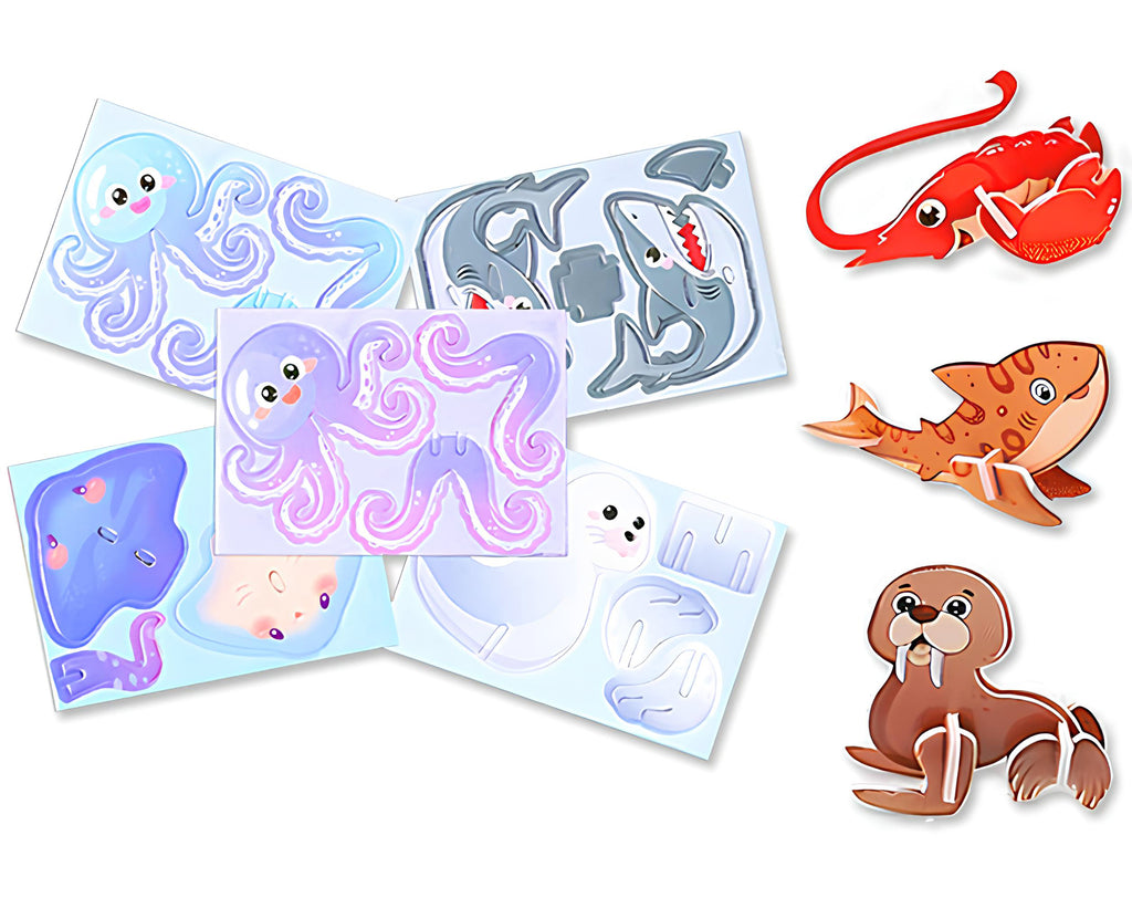 PUZZLE ANIMALI 3D IN CARTA | Sorpresa ideale per uova di Pasqua