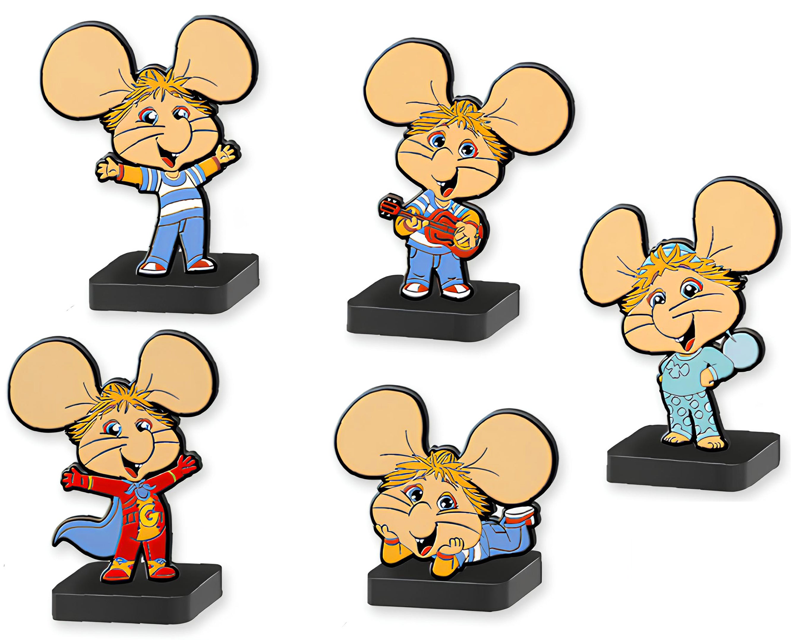 Personaggio ventosa Topo Gigio con ventosa in 2D | Sorpresa ideale per uova di pasqua bambini