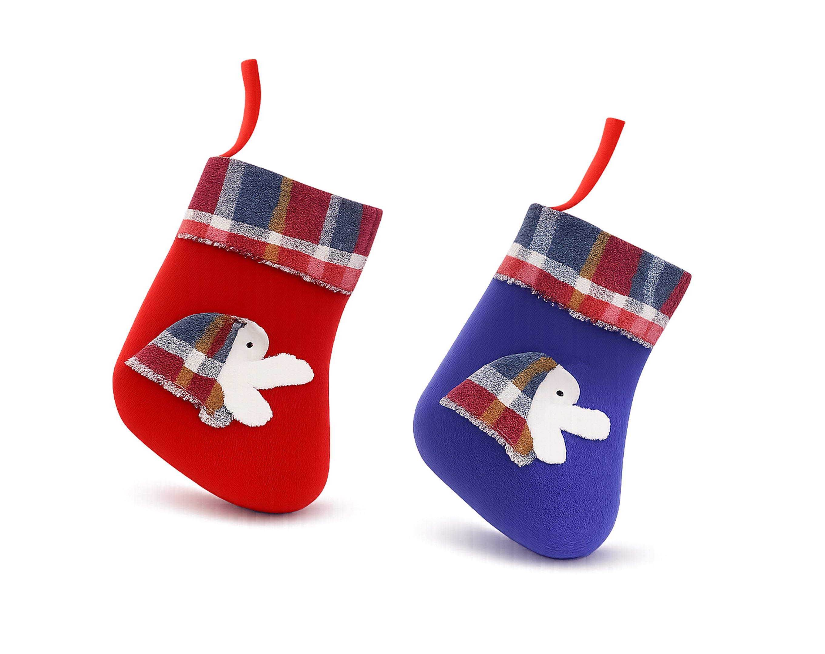 MINI CALZA IN TESSUTO COLORI ASSORTITI 15CM