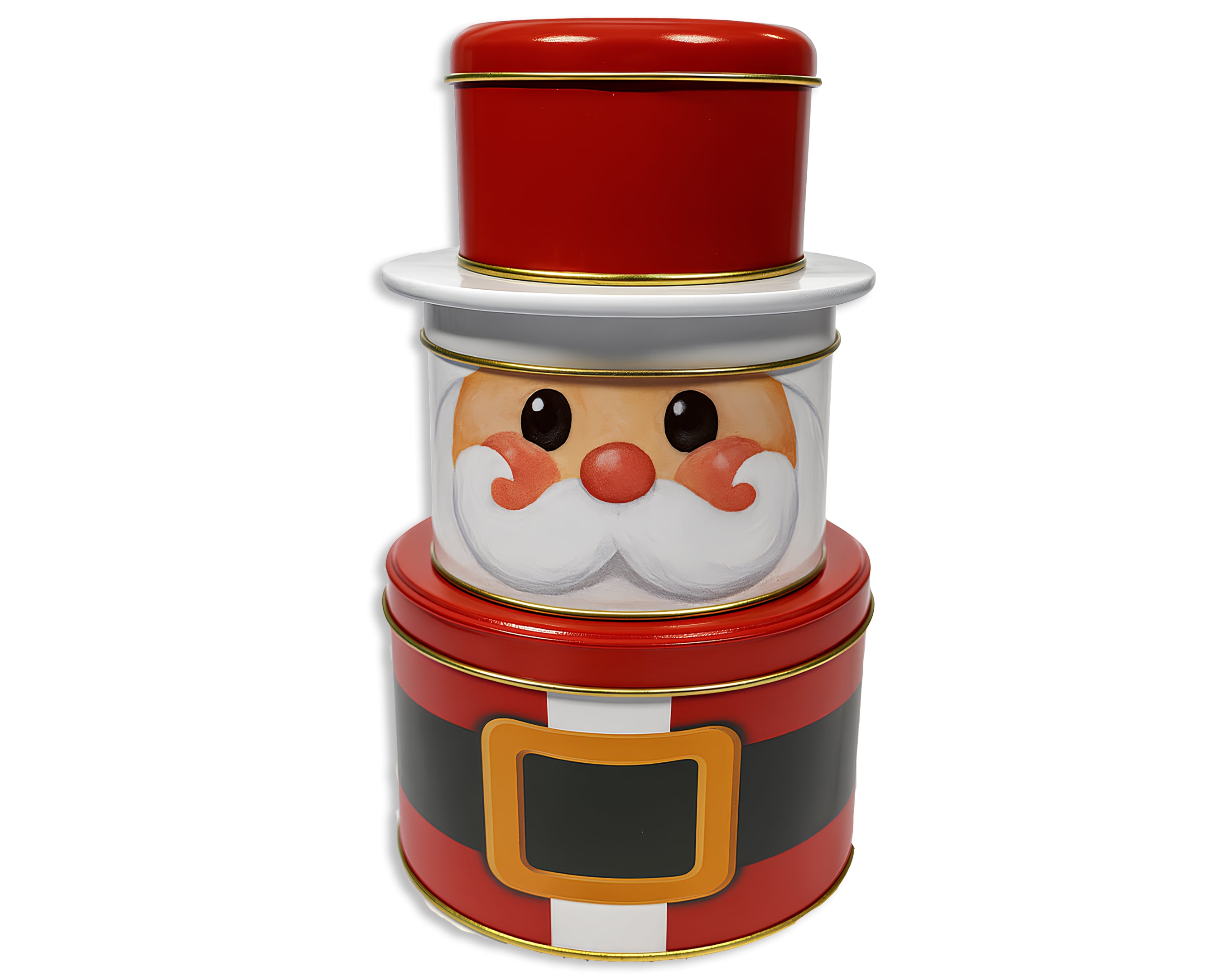 BARATTOLO BABBO NATALE LATTA 3PZ 25CM