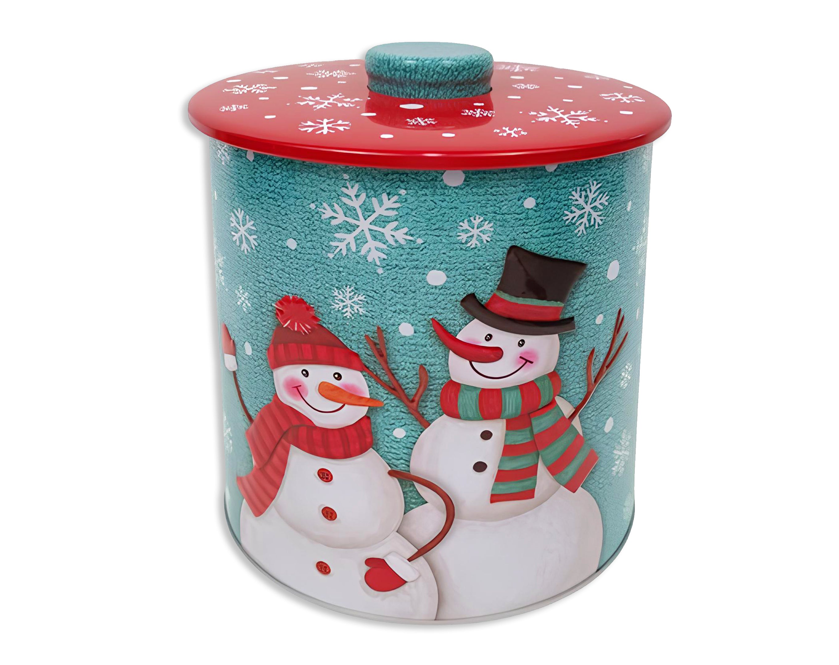 BARATTOLO NATALIZIO IN LATTA 17X22CM