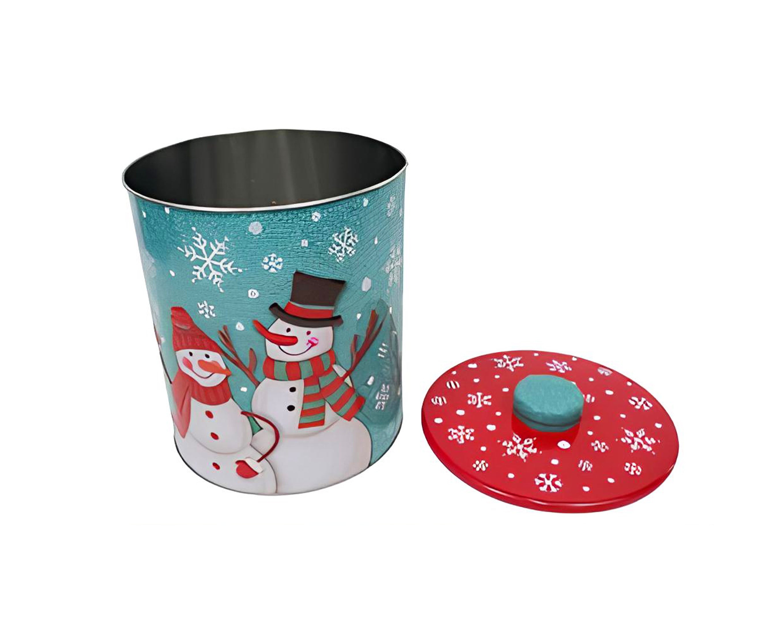 BARATTOLO NATALIZIO IN LATTA 17X22CM