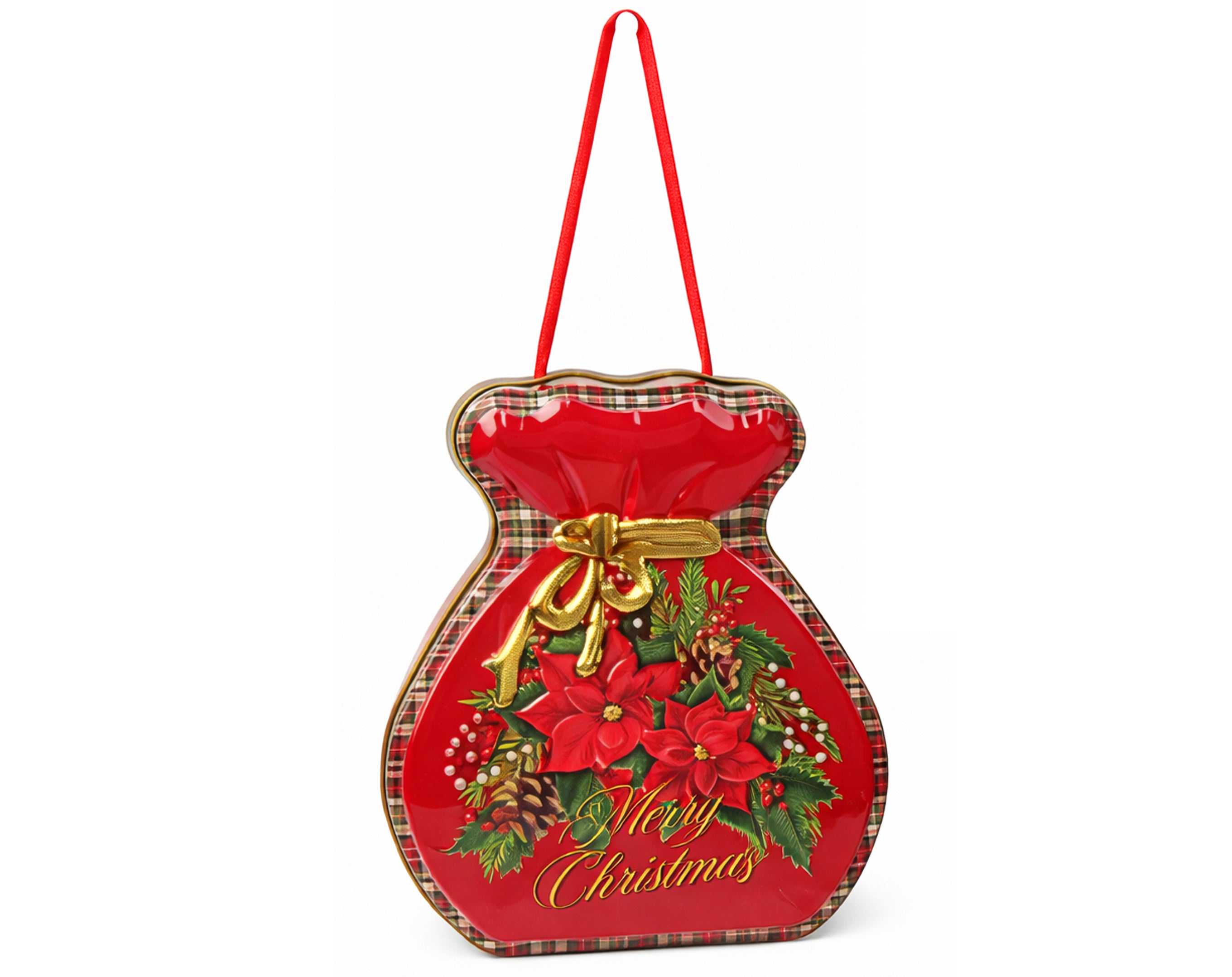 SCATOLA SACCA NATALIZIO IN LATTA 14.5X13CM