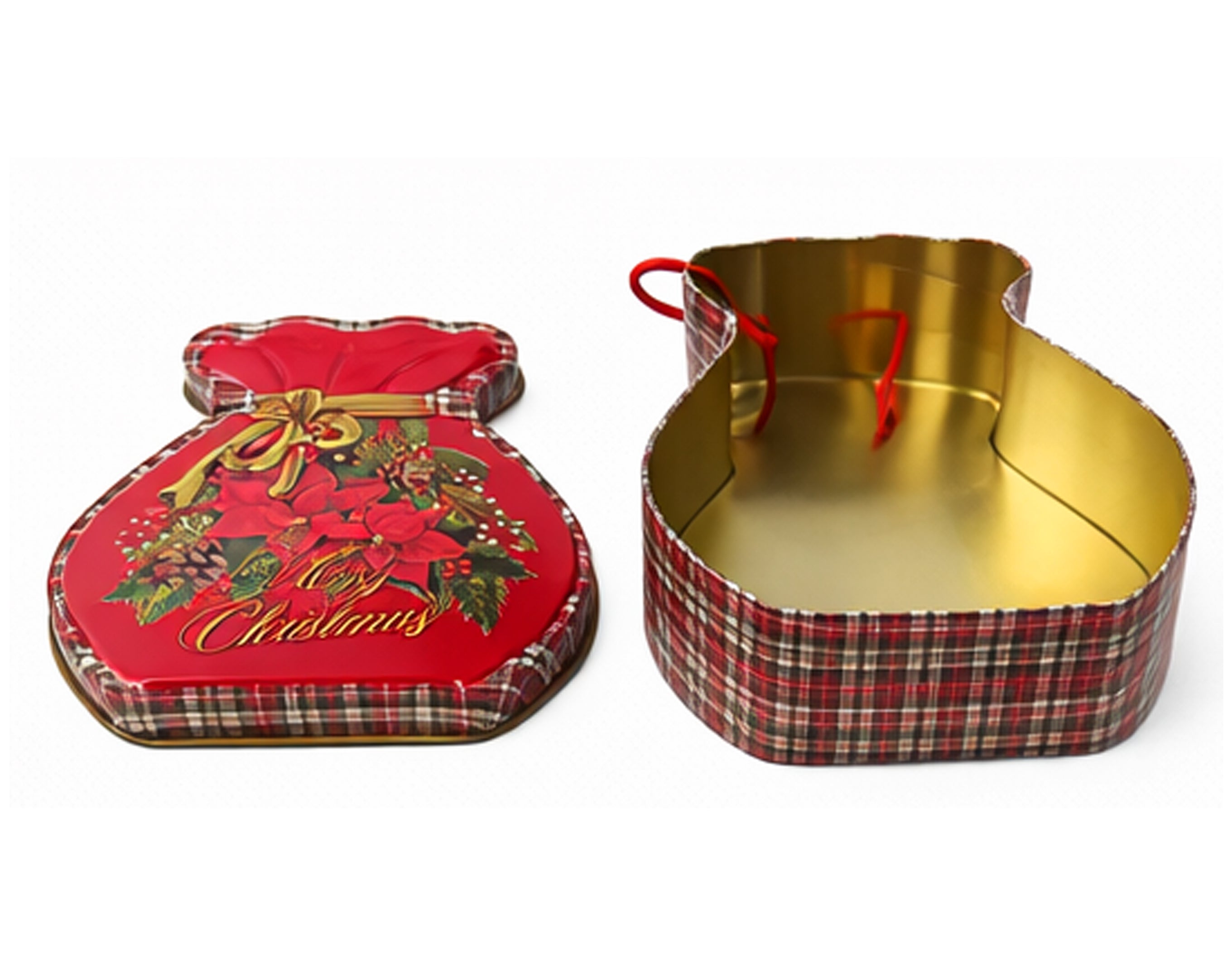 SCATOLA SACCA NATALIZIO IN LATTA 14.5X13CM