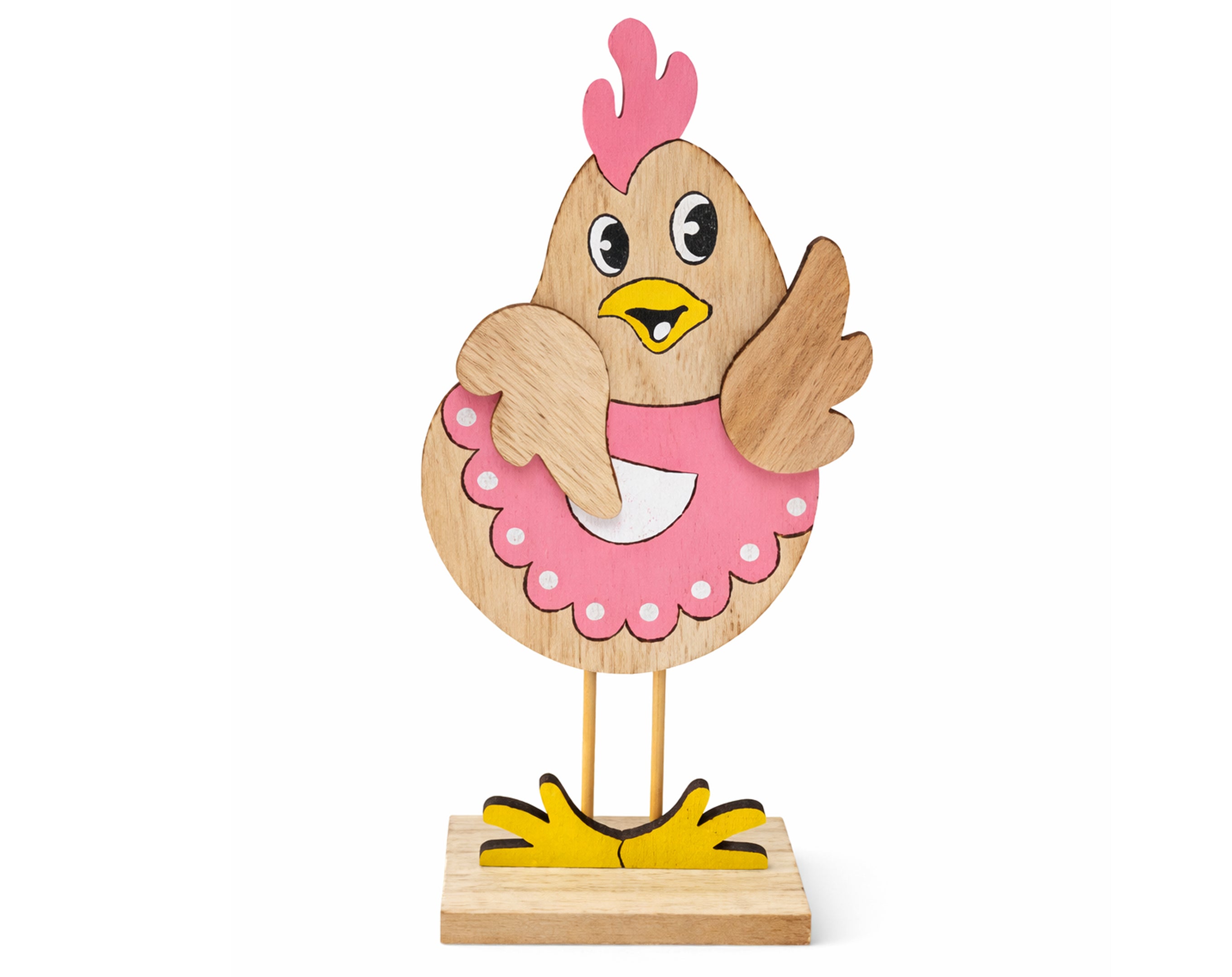 Pollito/gallina de Pascua de madera | Adornos de Pascua