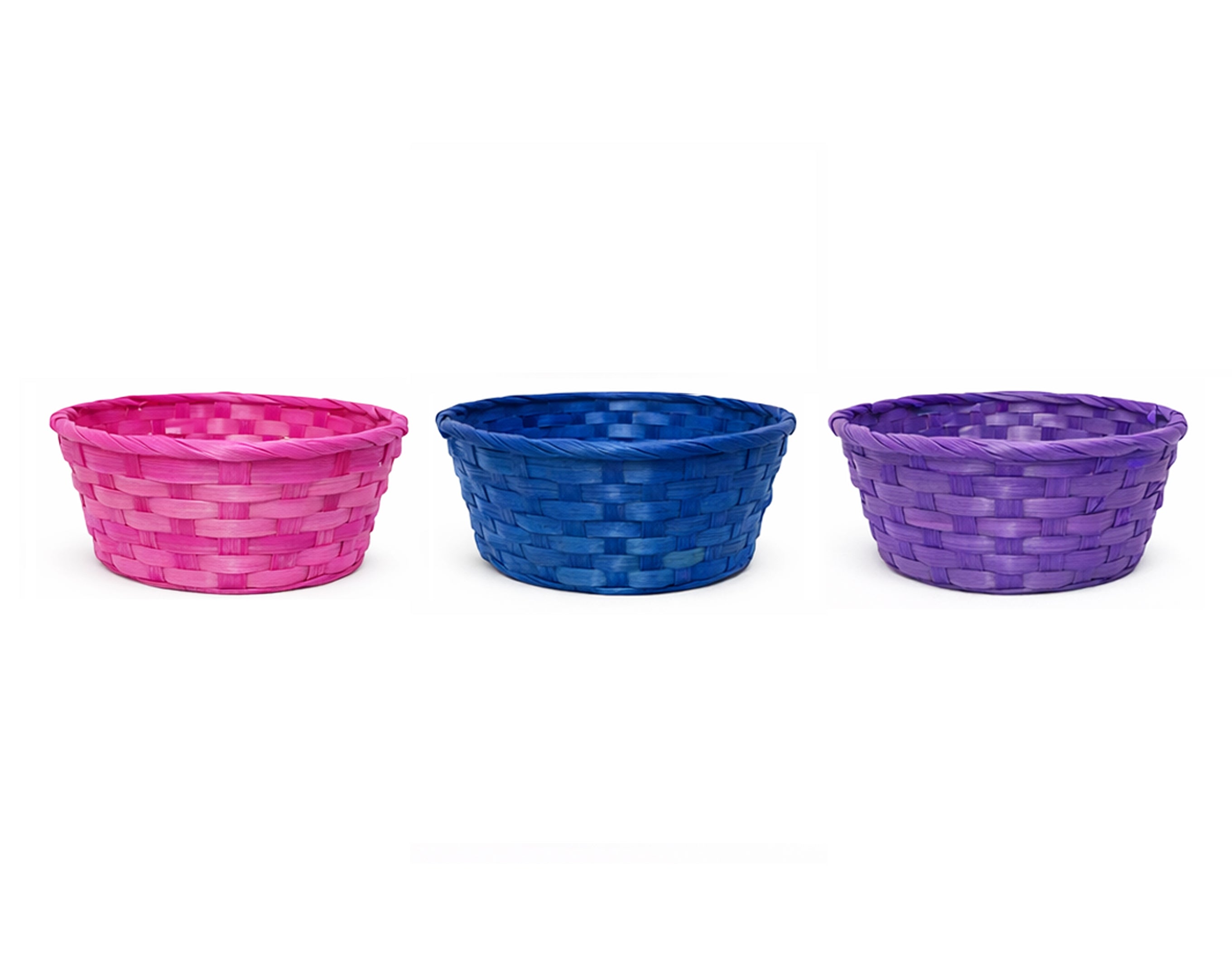 CESTA TEJIDA REDONDA | Embalaje para dulces de Pascua