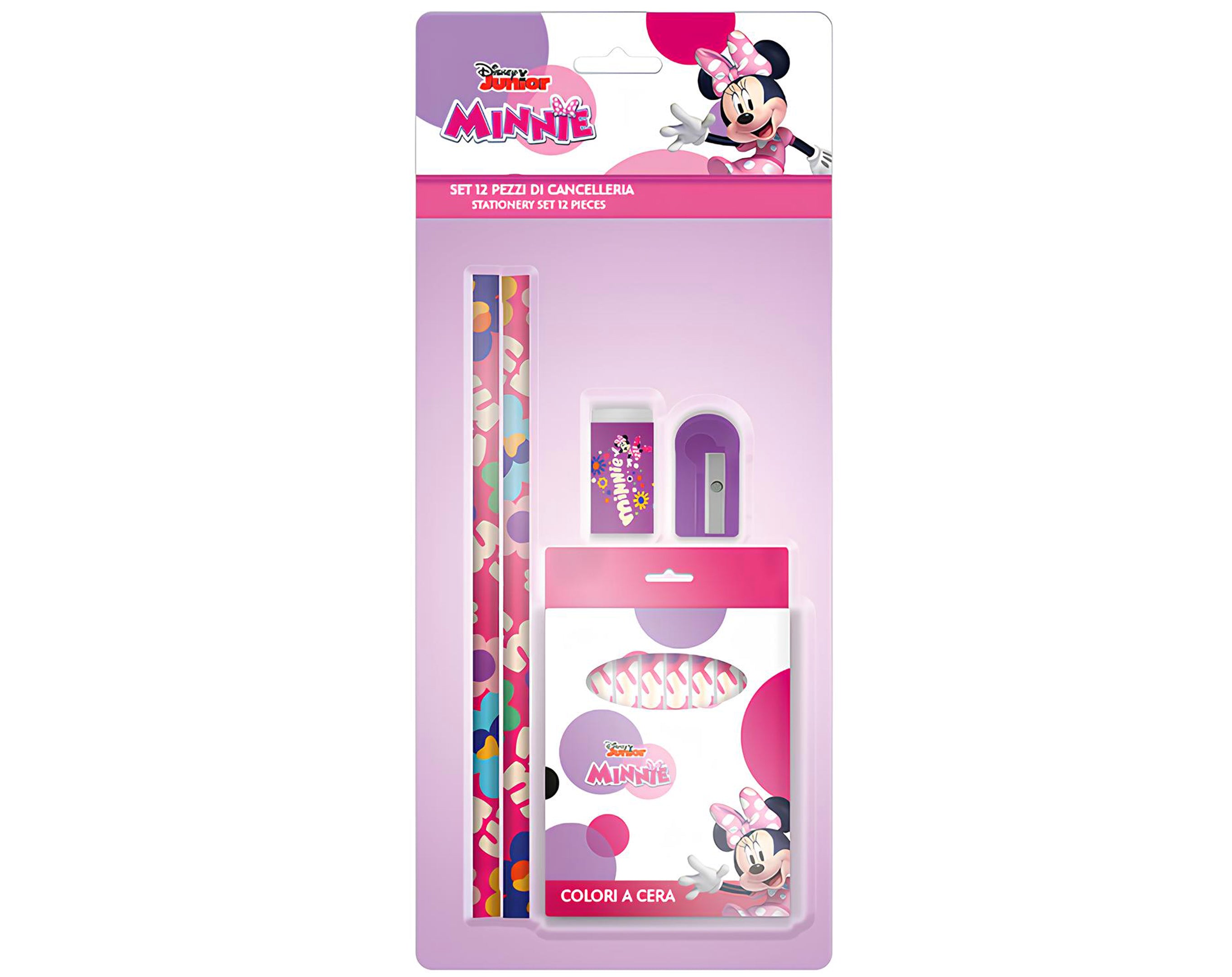 SET 12 PZ CANCELLERIA IN BLISTER MINNIE | Sorpresa per uova di Pasqua