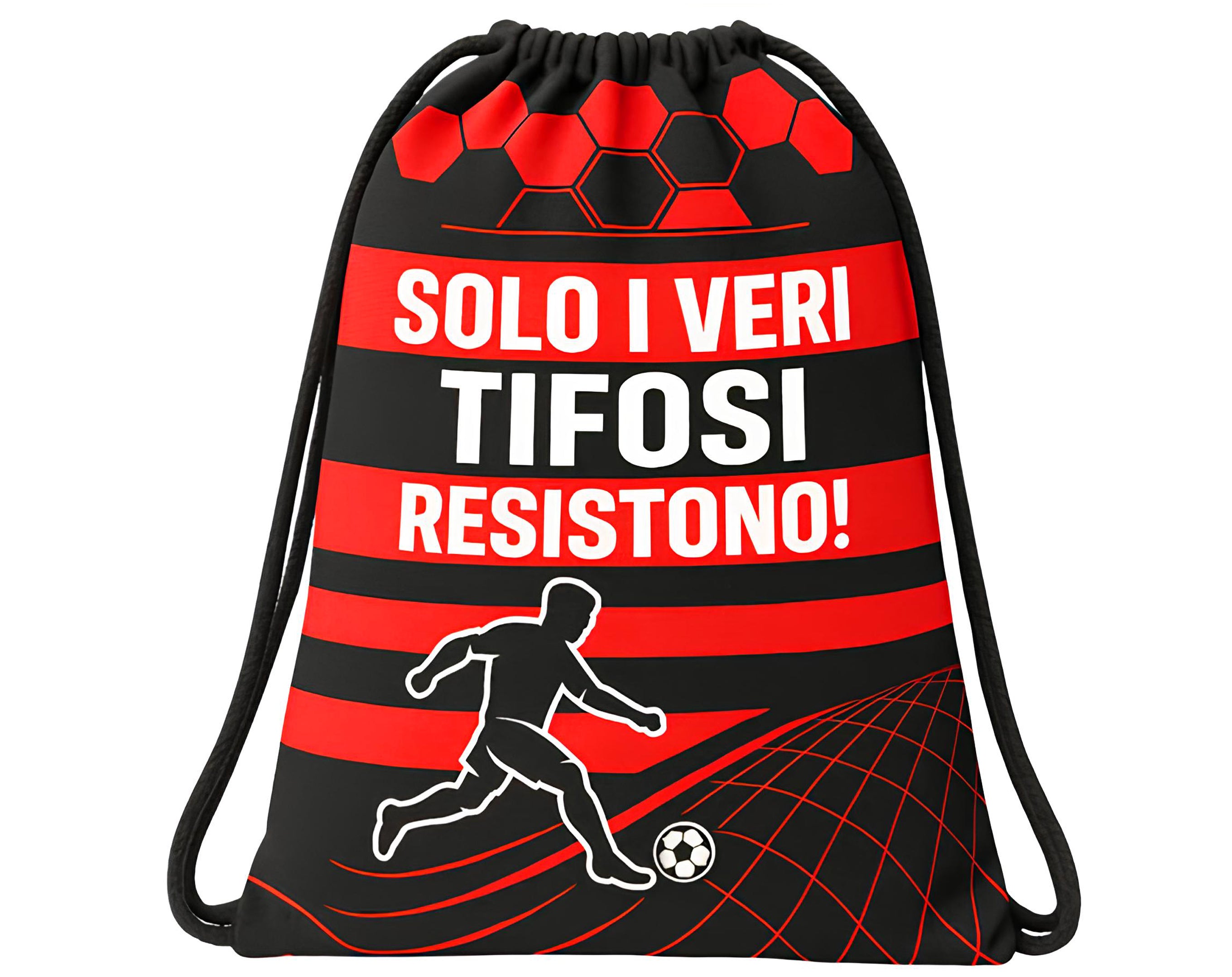 SACCA TIFOSO ROSSONERO 42X35CM | Sorpresa per uova di Pasqua tifosi