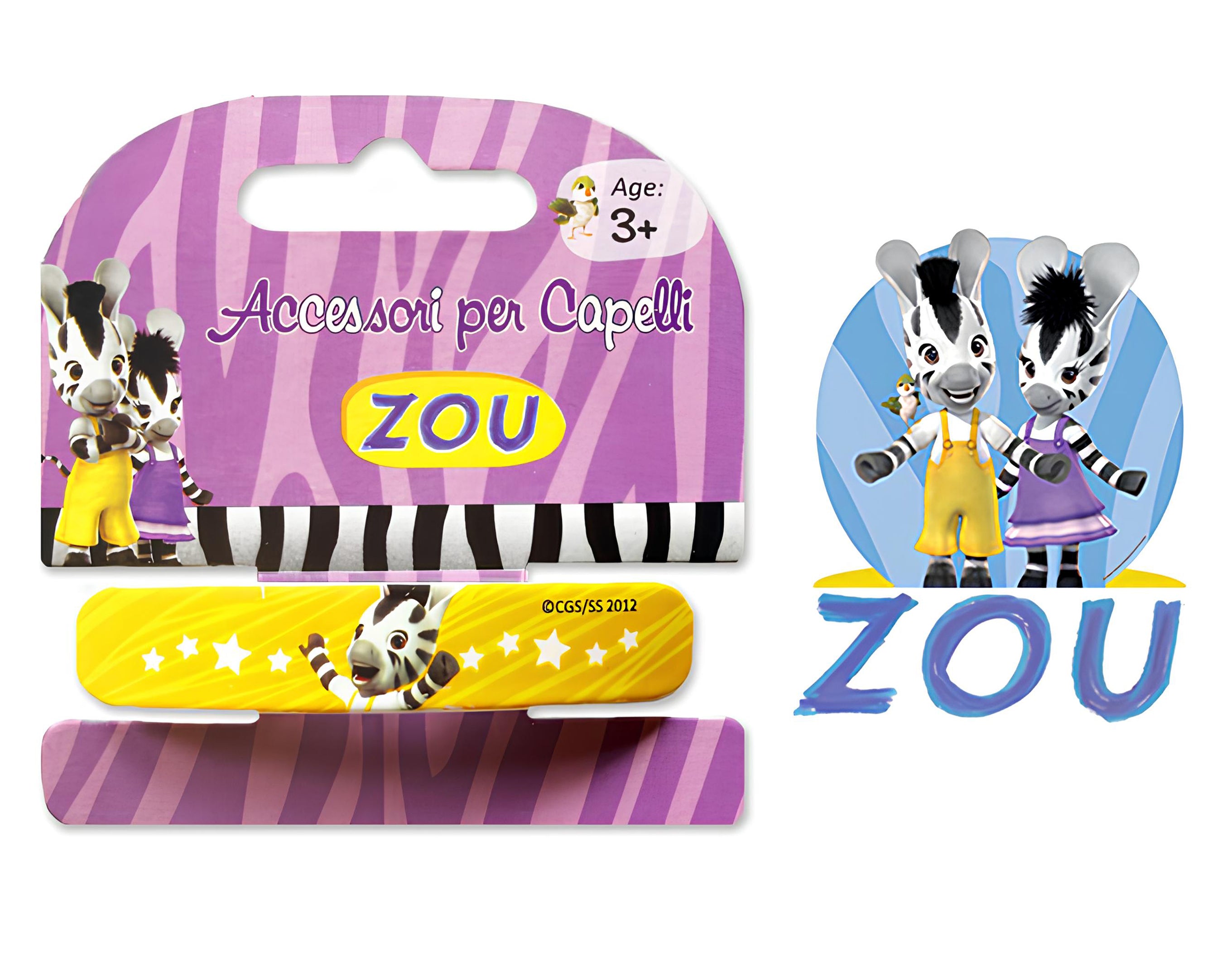 BLISTER FERMAGLIO FERMACAPELLI ZEBRA ZOU | Sorpresa per uova di Pasqua