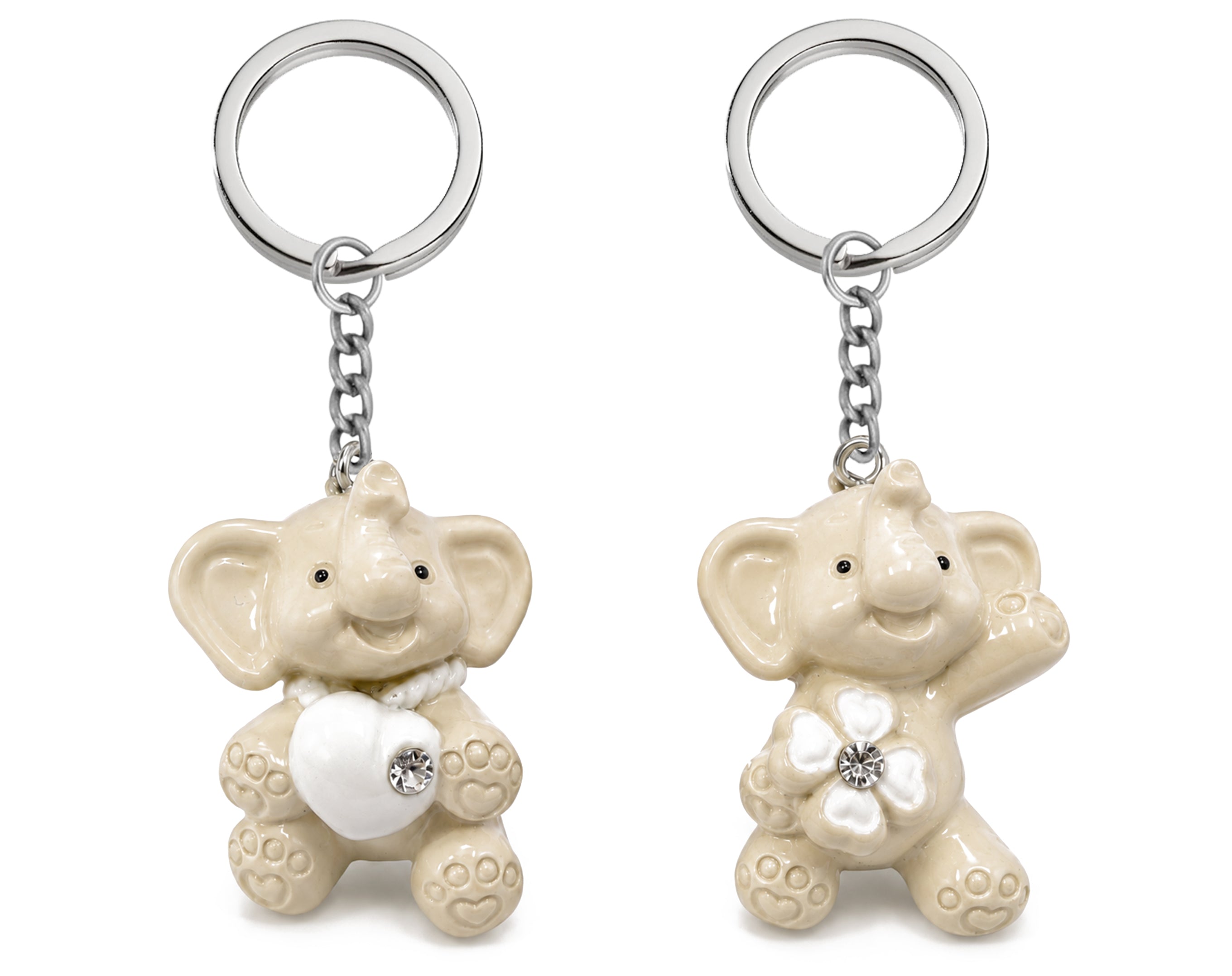 PORTACHIAVI ELEFANTE CON STRASS | Sorpresa per uova di Pasqua