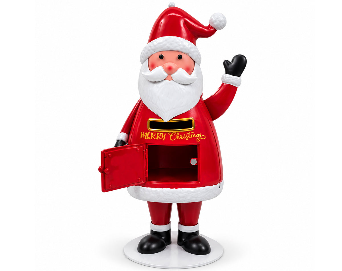 CONTENITORE BABBO NATALE IN LATTA 35X17CM