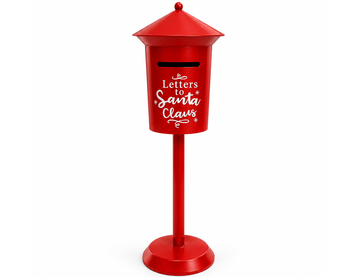 CONTENITORE PORTA LETTERA NATALIZIO IN LATTA 38X10CM