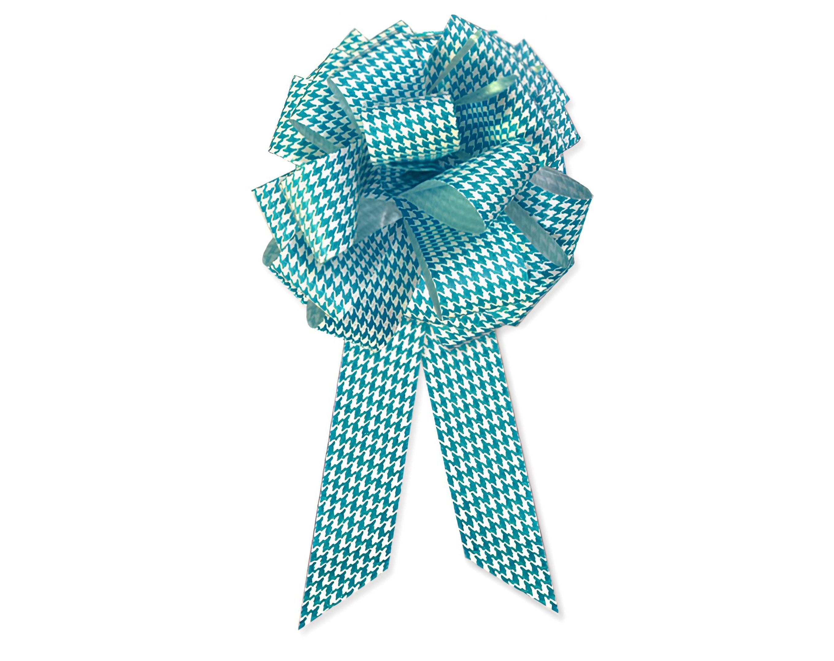 FIOCCO 31x95 QUADRETTI AZZURRO | Incarto PPL per uova di Pasqua al cioccolato DAGERAF