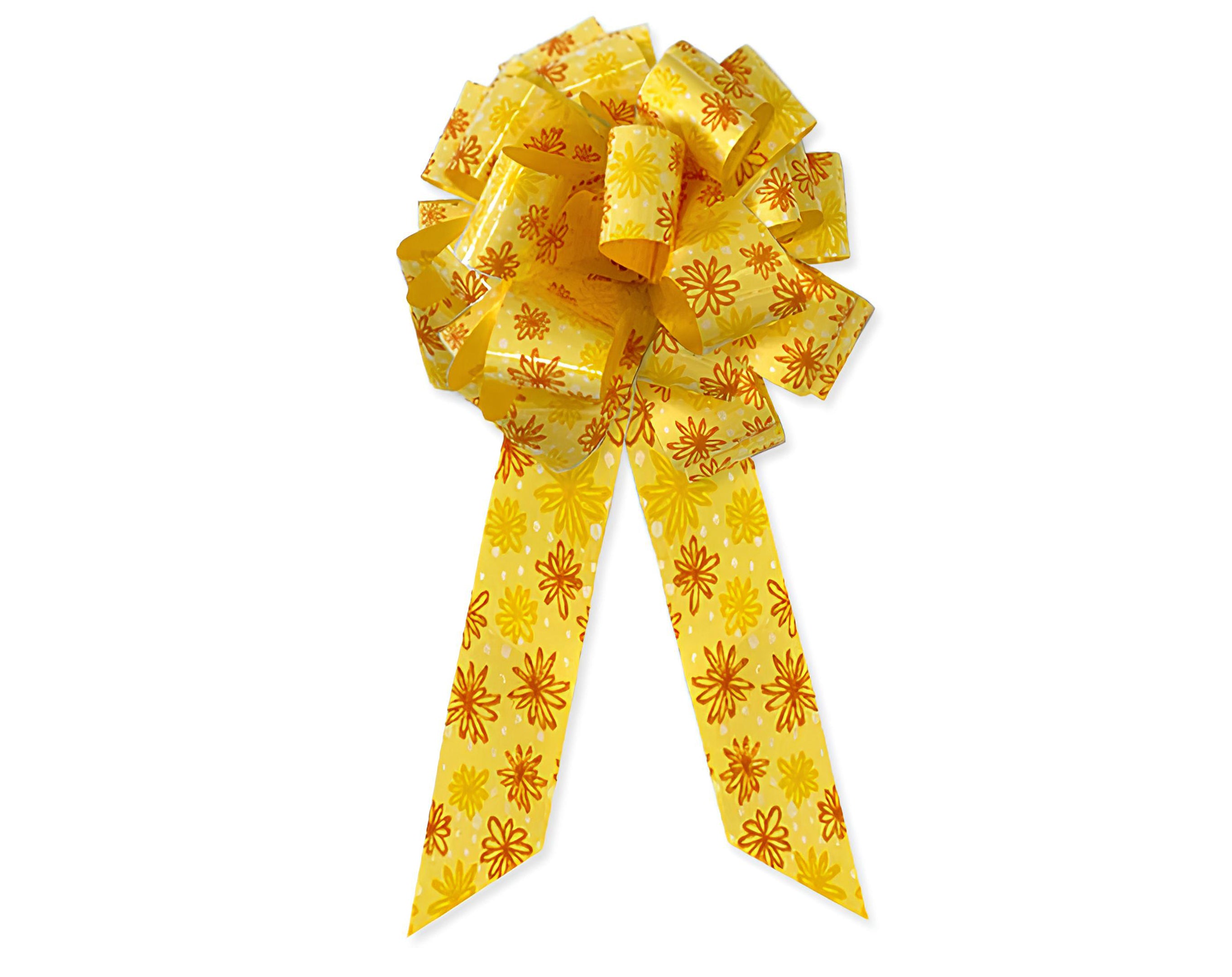 FIOCCO 31X95 FLOWER GIALLO | Incarto PPL per uova di Pasqua al cioccolato DAGERAF
