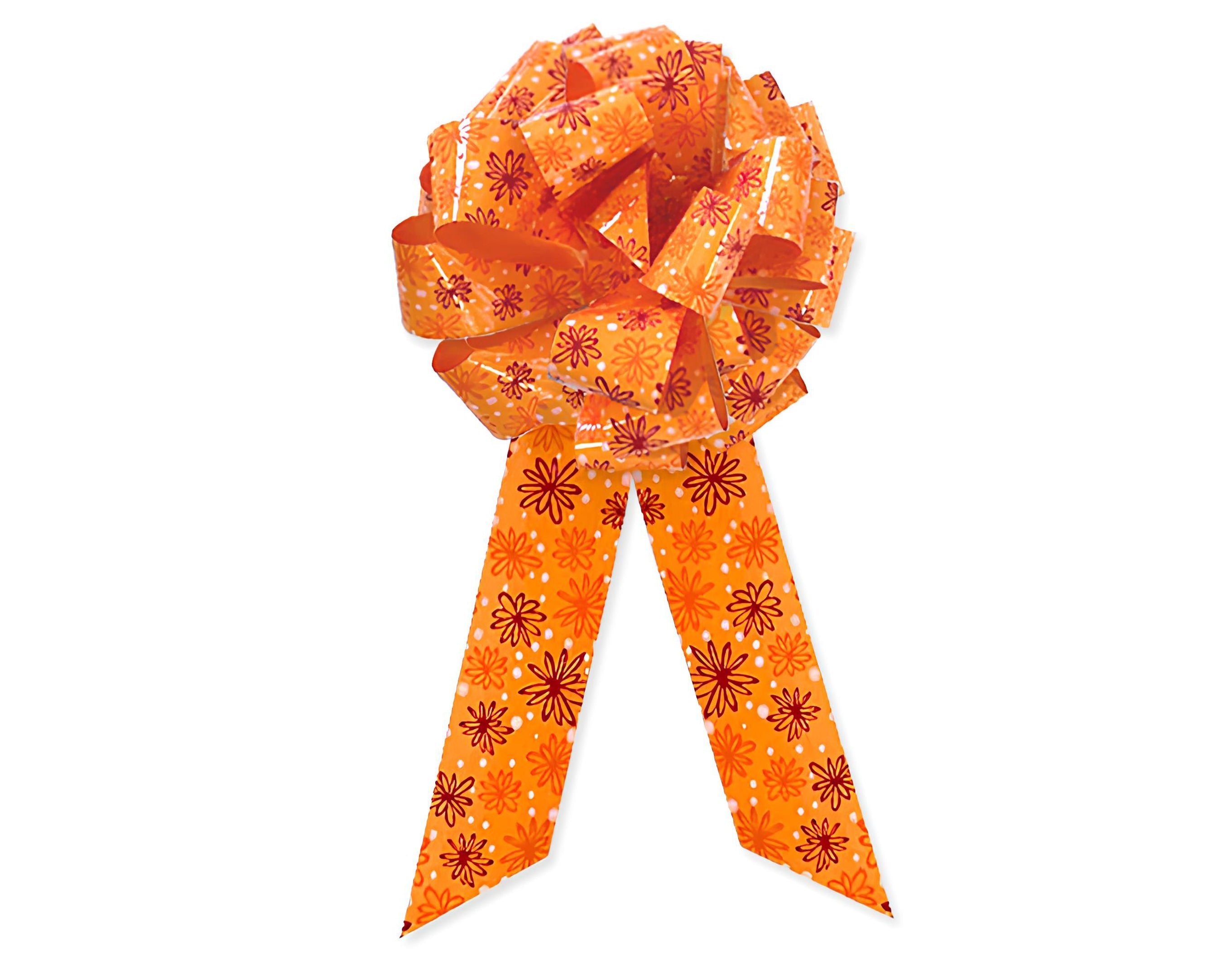 FIOCCO 31X95 FLOWER ARANCIO | Incarto PPL per uova di Pasqua al cioccolato DAGERAF