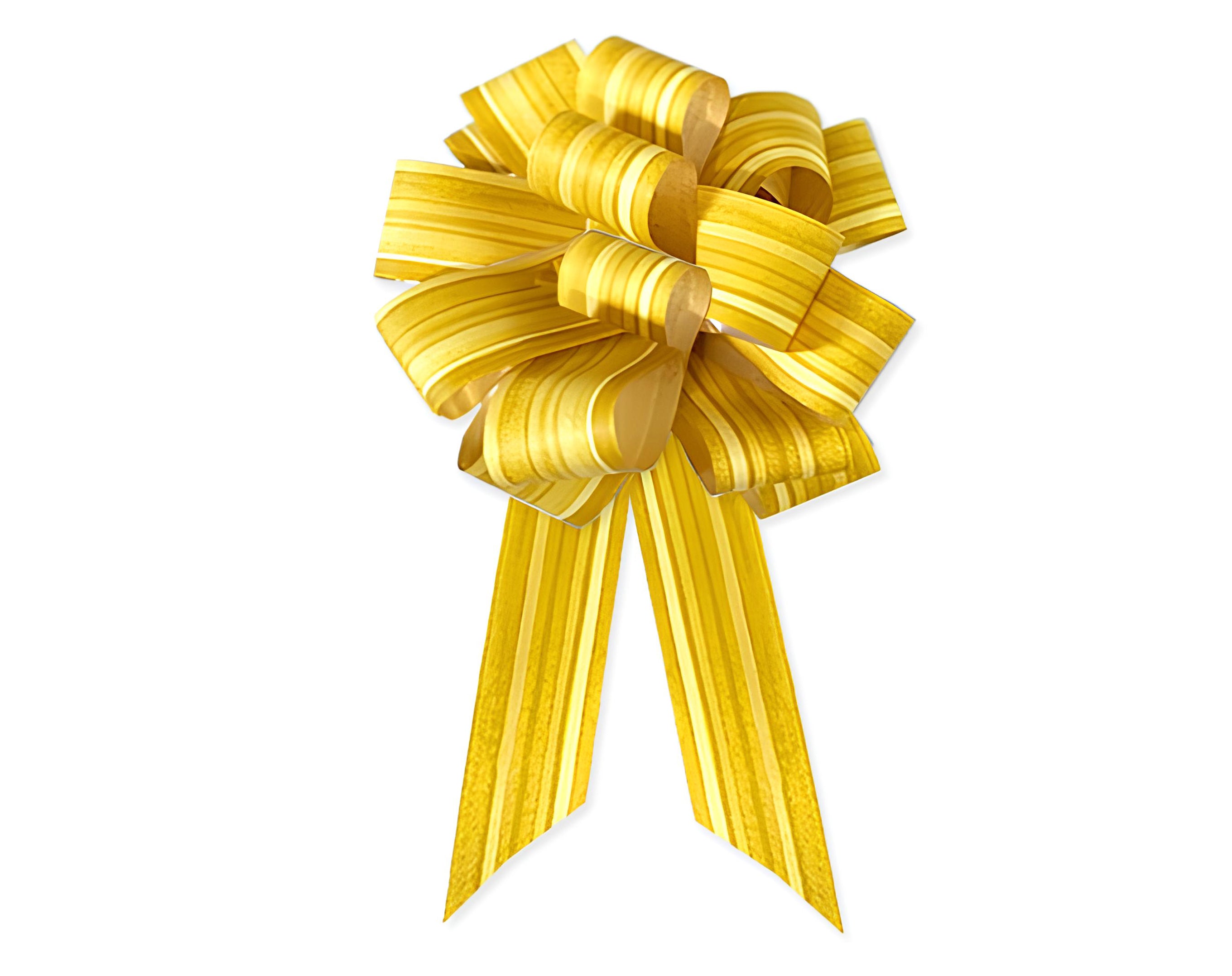 FIOCCO 31X95 RIGATO GIALLO | Incarto PPL per uova di Pasqua al cioccolato DAGERAF