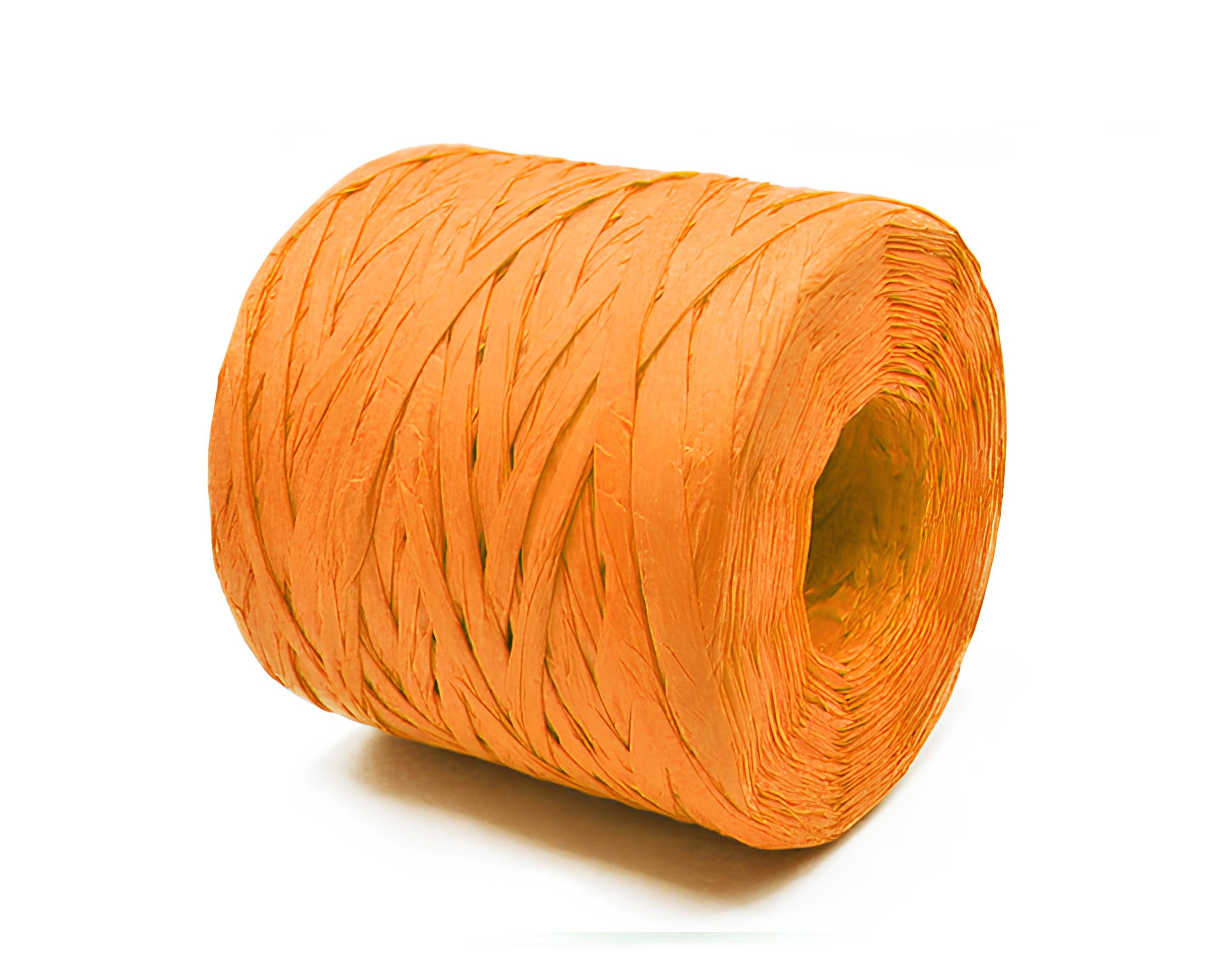 ROTOLO RAFFIA ARANCIO 200MT PER CONFEZIONI E UOVA DI PASQUA