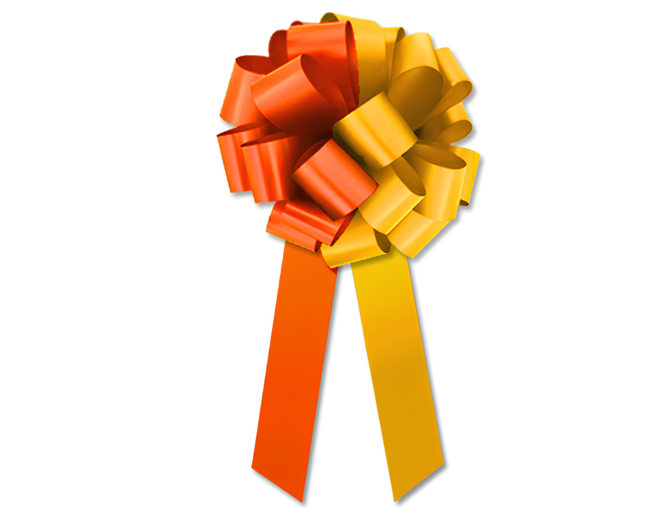 FIOCCO 31X95 BICOLOR ARANCIO GIALLO | Incarto PPL per uova di Pasqua al cioccolato DAGERAF