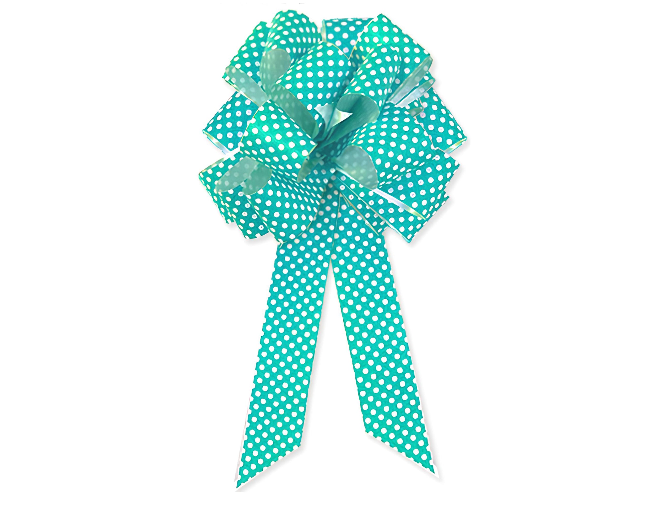 FIOCCO 31X95 POIS TURCHESE | Incarto PPL per uova di Pasqua al cioccolato DAGERAF