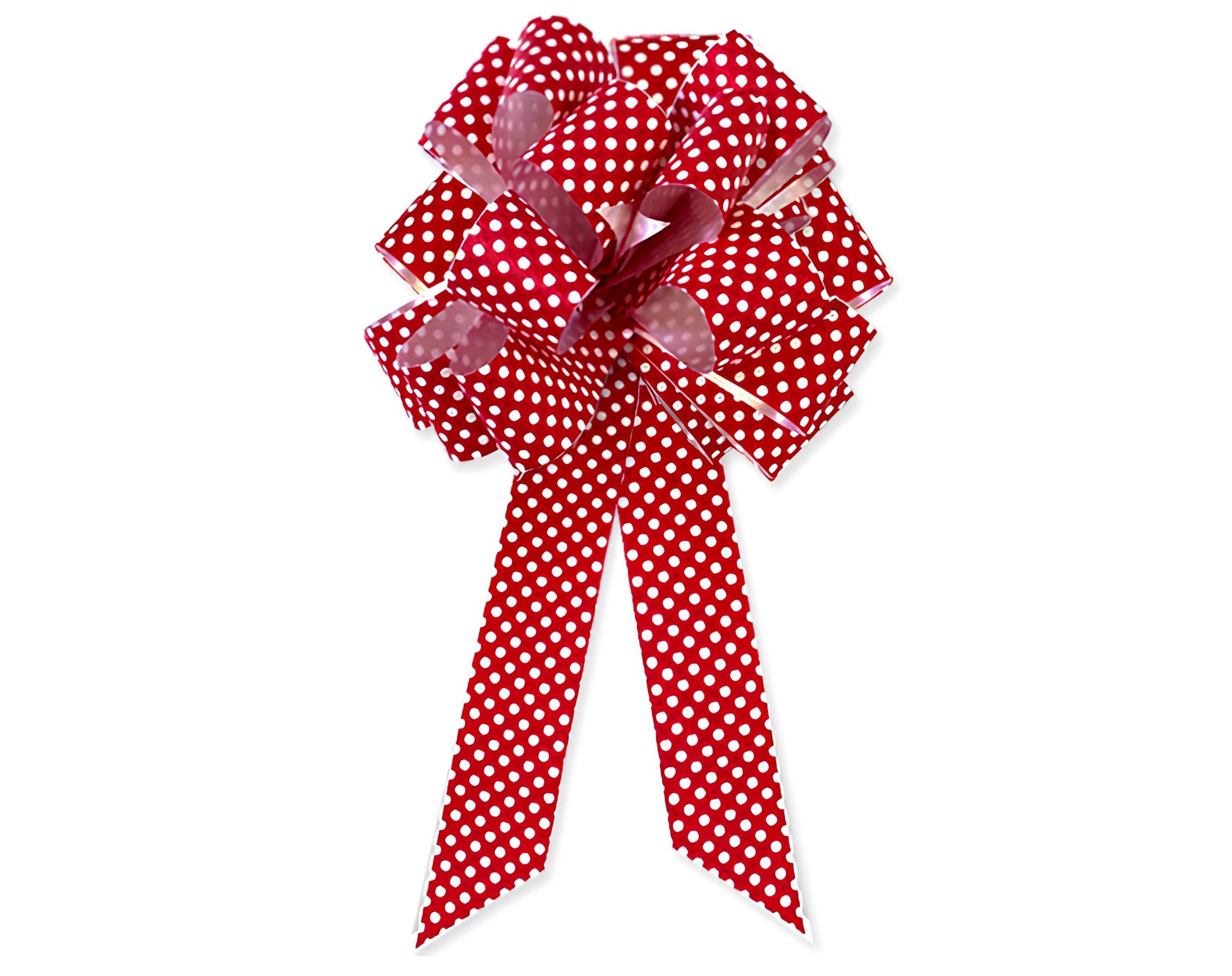 FIOCCO 31X95 POIS ROSSO | Incarto PPL per uova di Pasqua al cioccolato DAGERAF