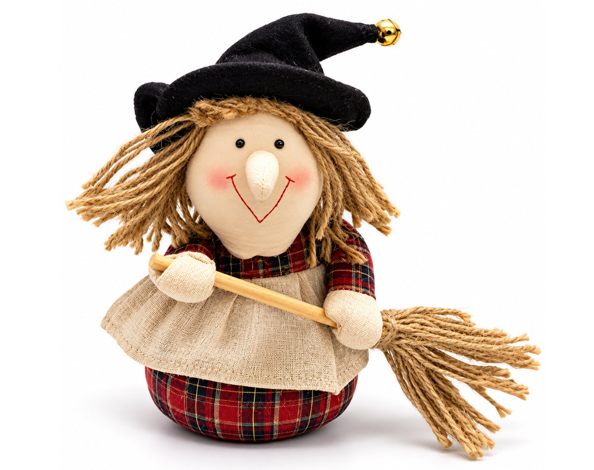 BEFANA IN TESSUTO 18CM