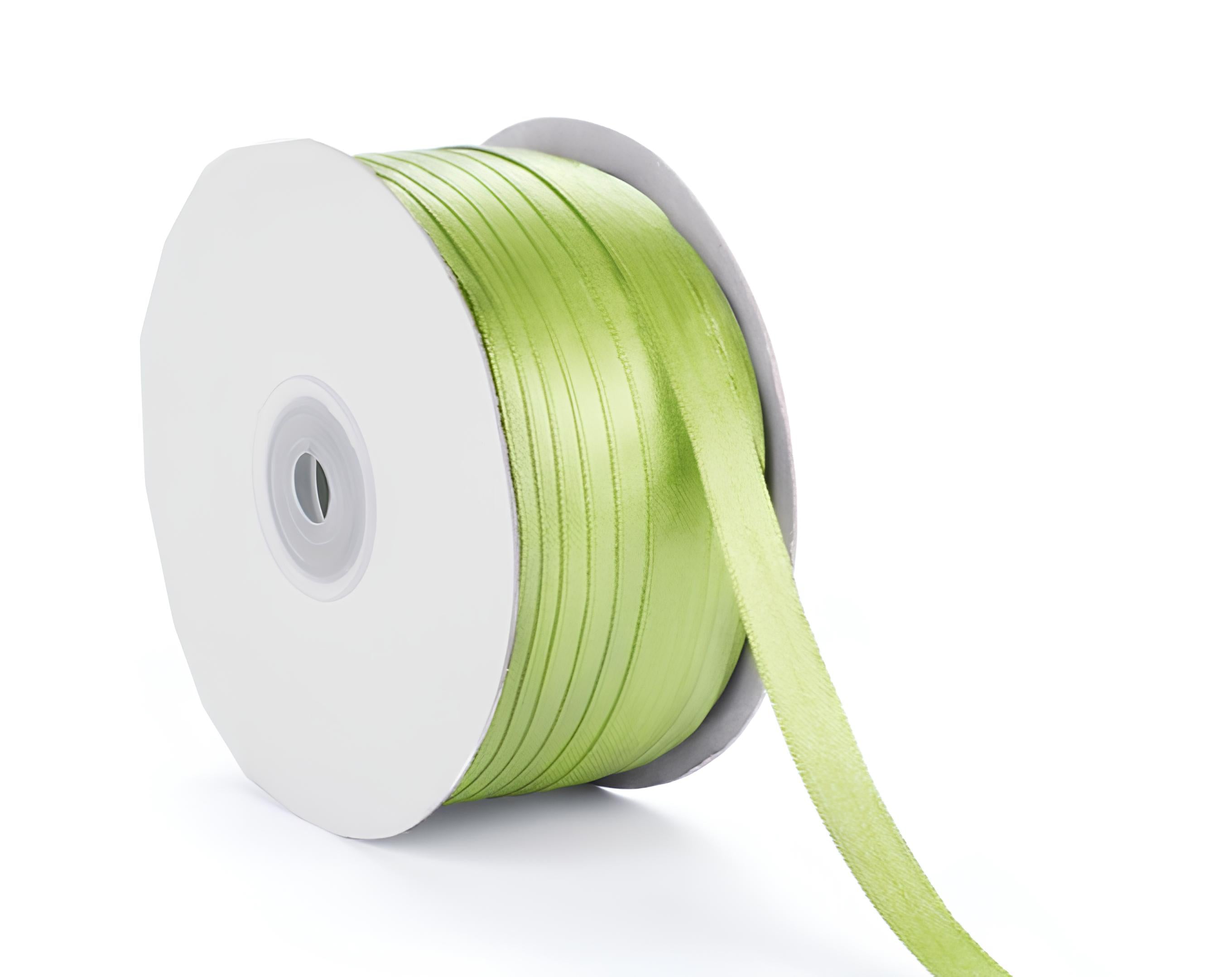 NASTRO RASO 06X50 VERDE MELA | Incarto PPL per uova di Pasqua al cioccolato DAGERAF