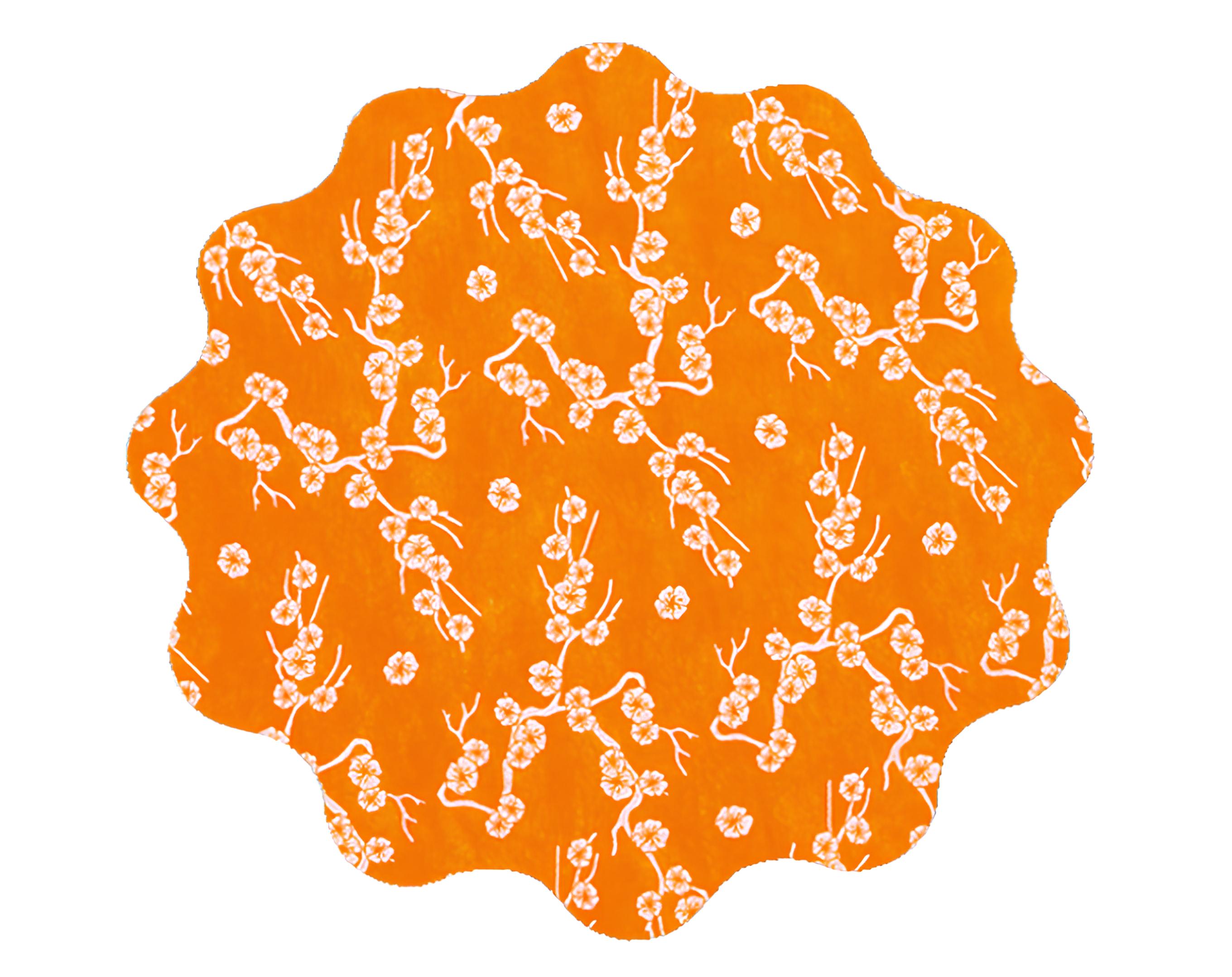 TNT D.100 TONDO SMERLATO KANSAI ARANCIO | Incarto PPL per uova di Pasqua al cioccolato DAGERAF