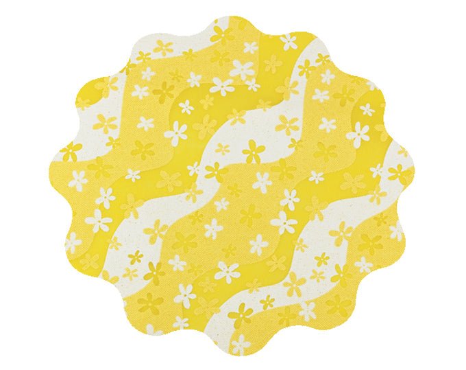TNT D.100 TONDO SMERLATO HIPPIE GIALLO | Incarto PPL per uova di Pasqua al cioccolato DAGERAF