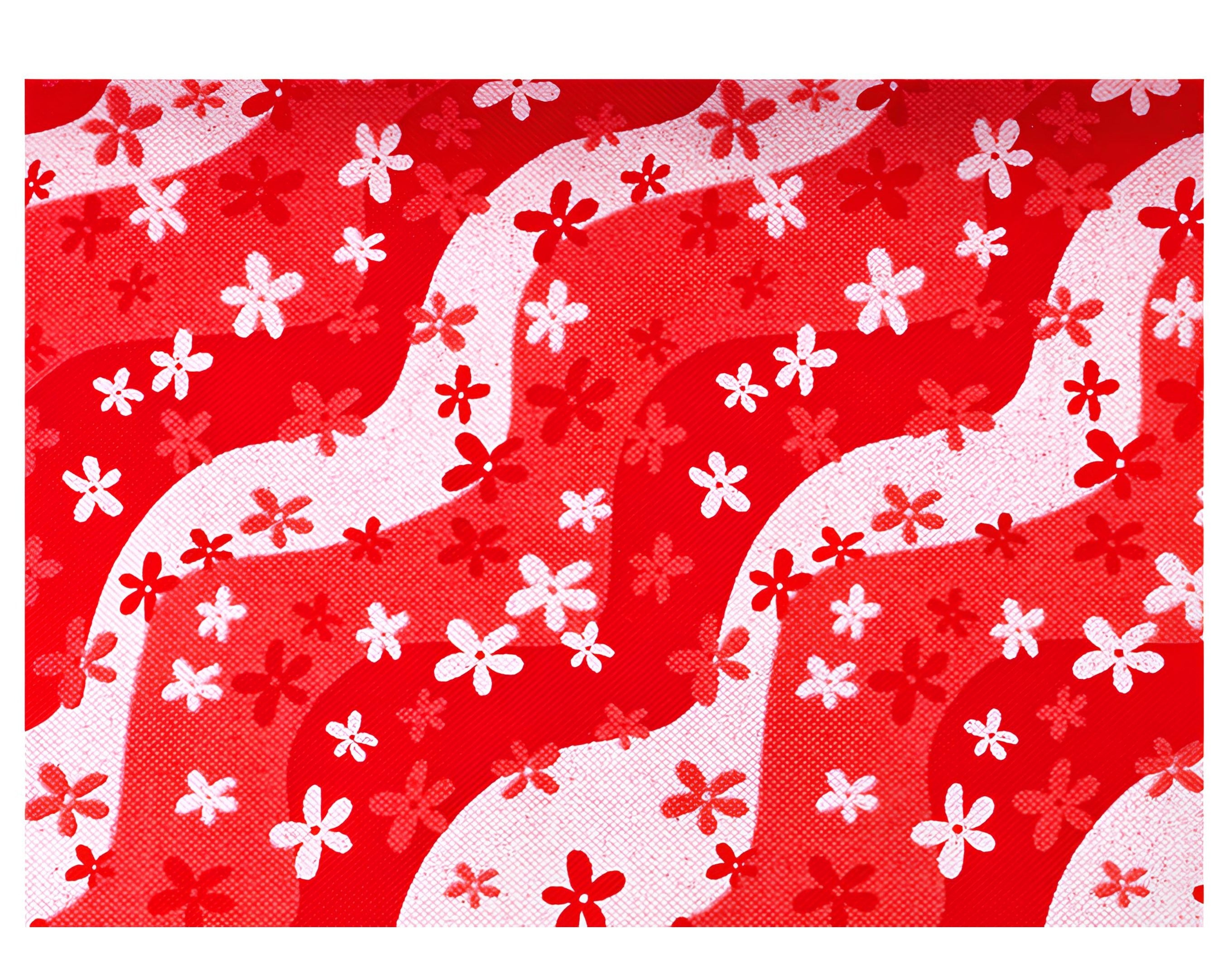 TNT 100X100 QUADRATO HIPPIE ETOFFE ROSSO | Incarto PPL per uova di Pasqua al cioccolato DAGERAF